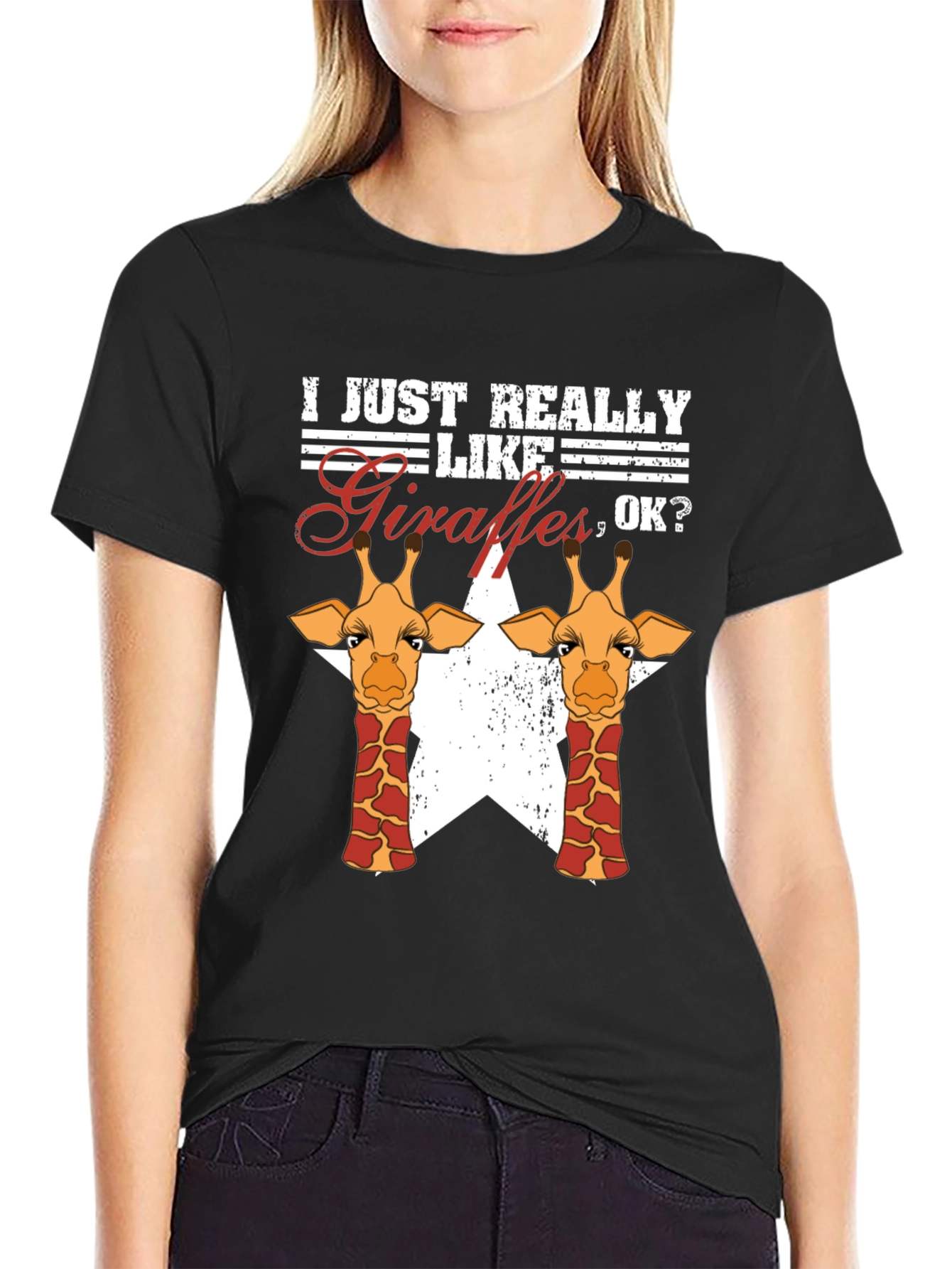 Giraffe Lover Graphic T-Shirt