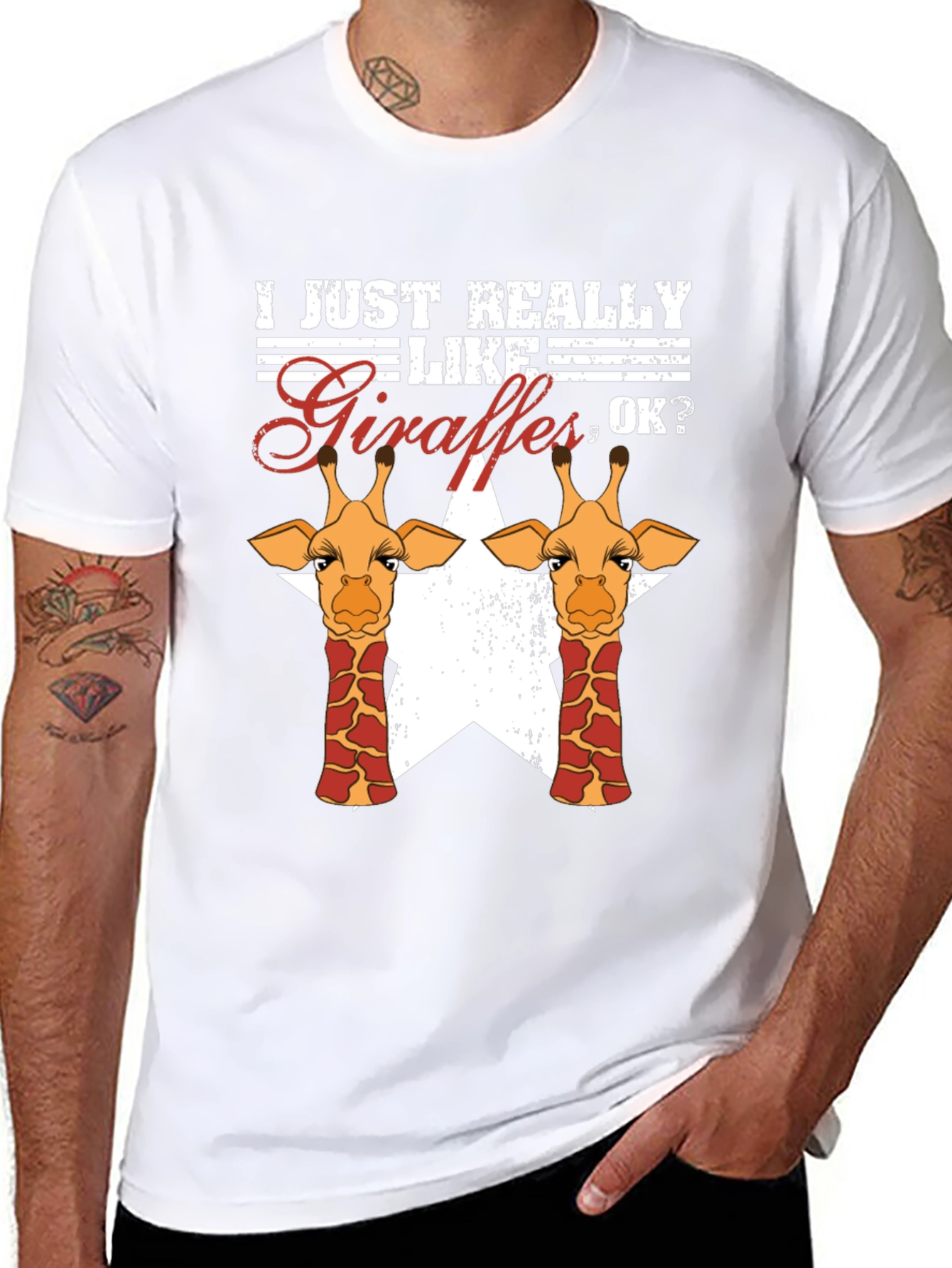 Giraffe Lover Graphic T-Shirt