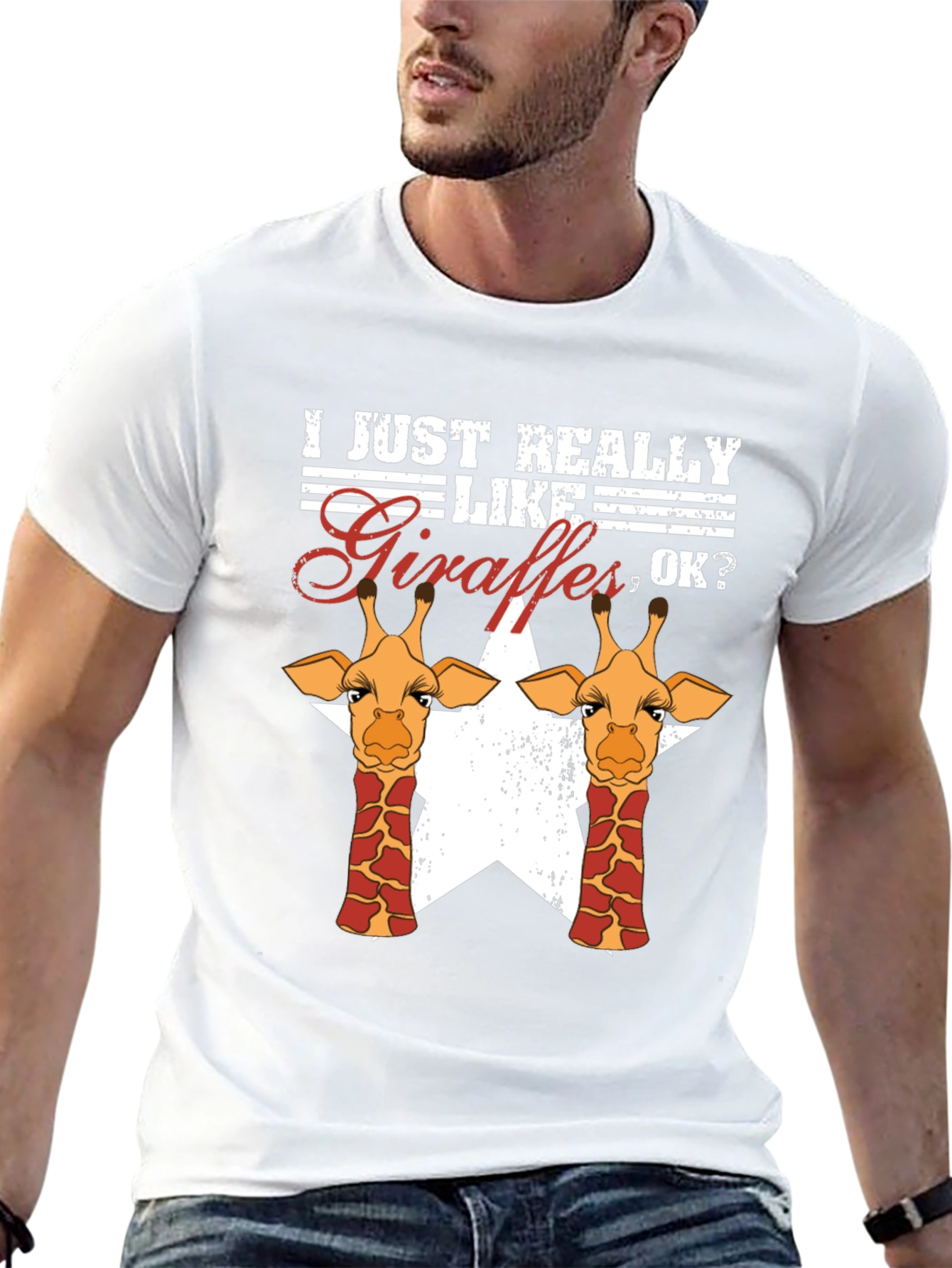 Giraffe Lover Graphic T-Shirt