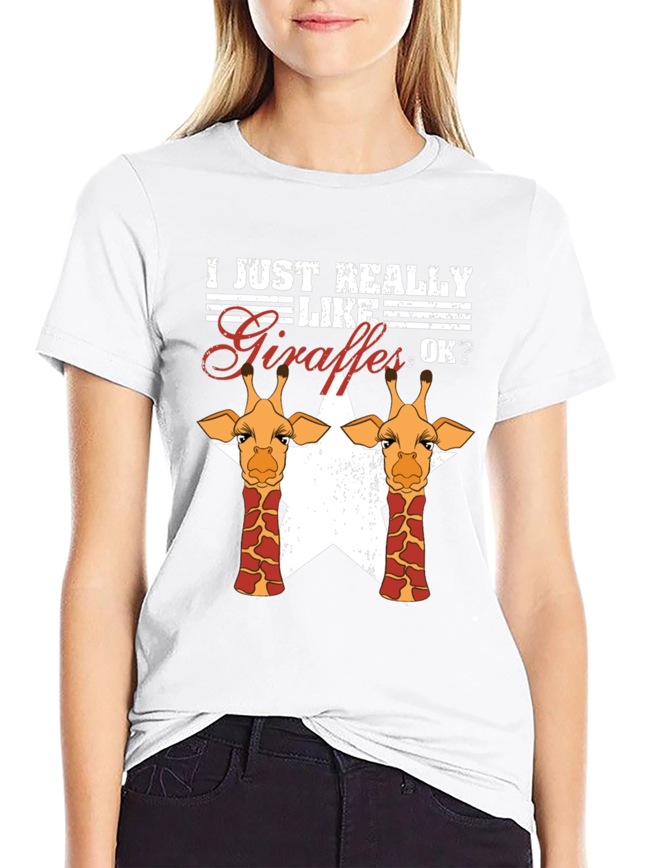 Giraffe Lover Graphic T-Shirt