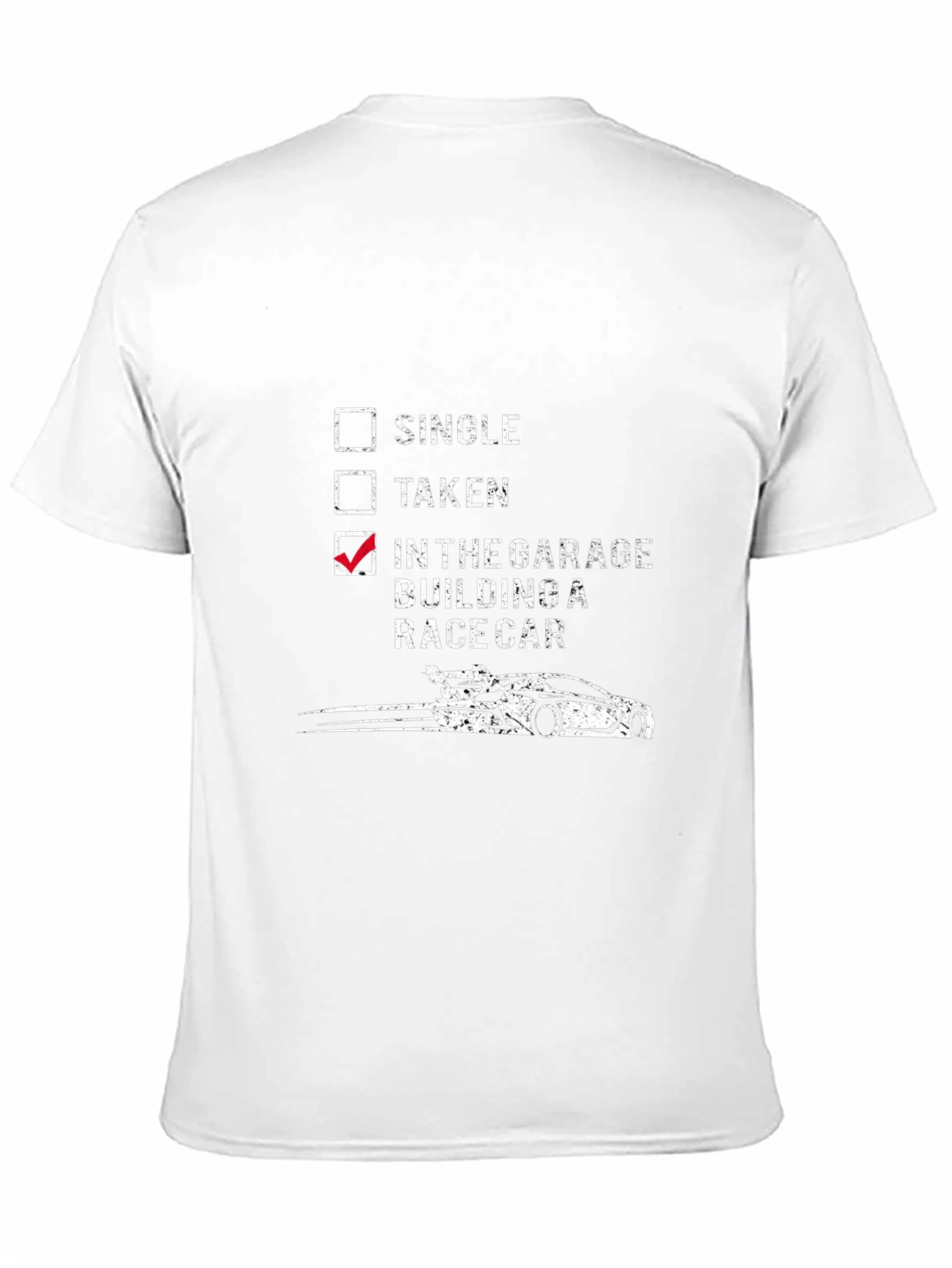 Garage Racer Tee: Single Taken Building a Race Car