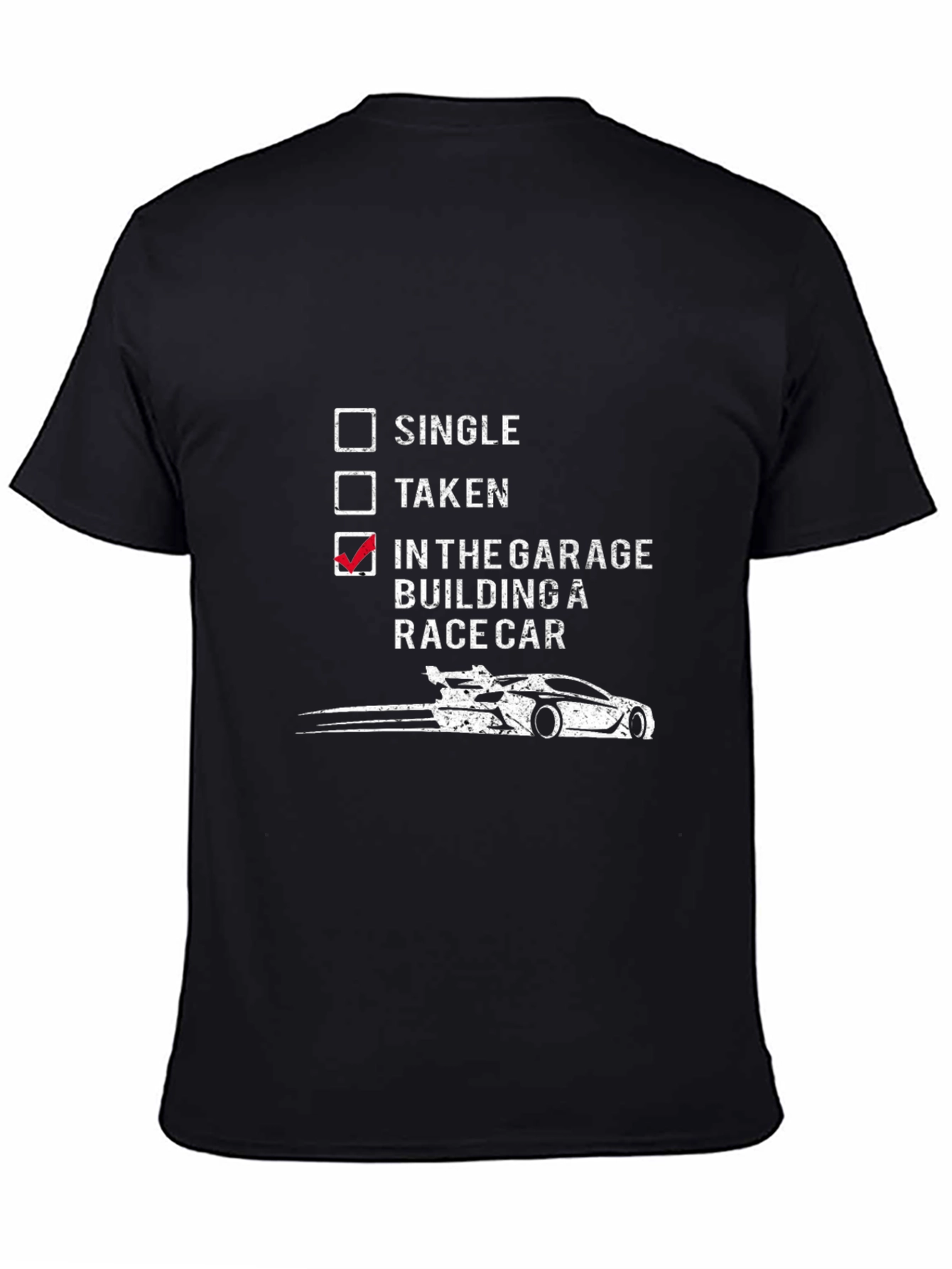 Garage Racer Tee: Single Taken Building a Race Car