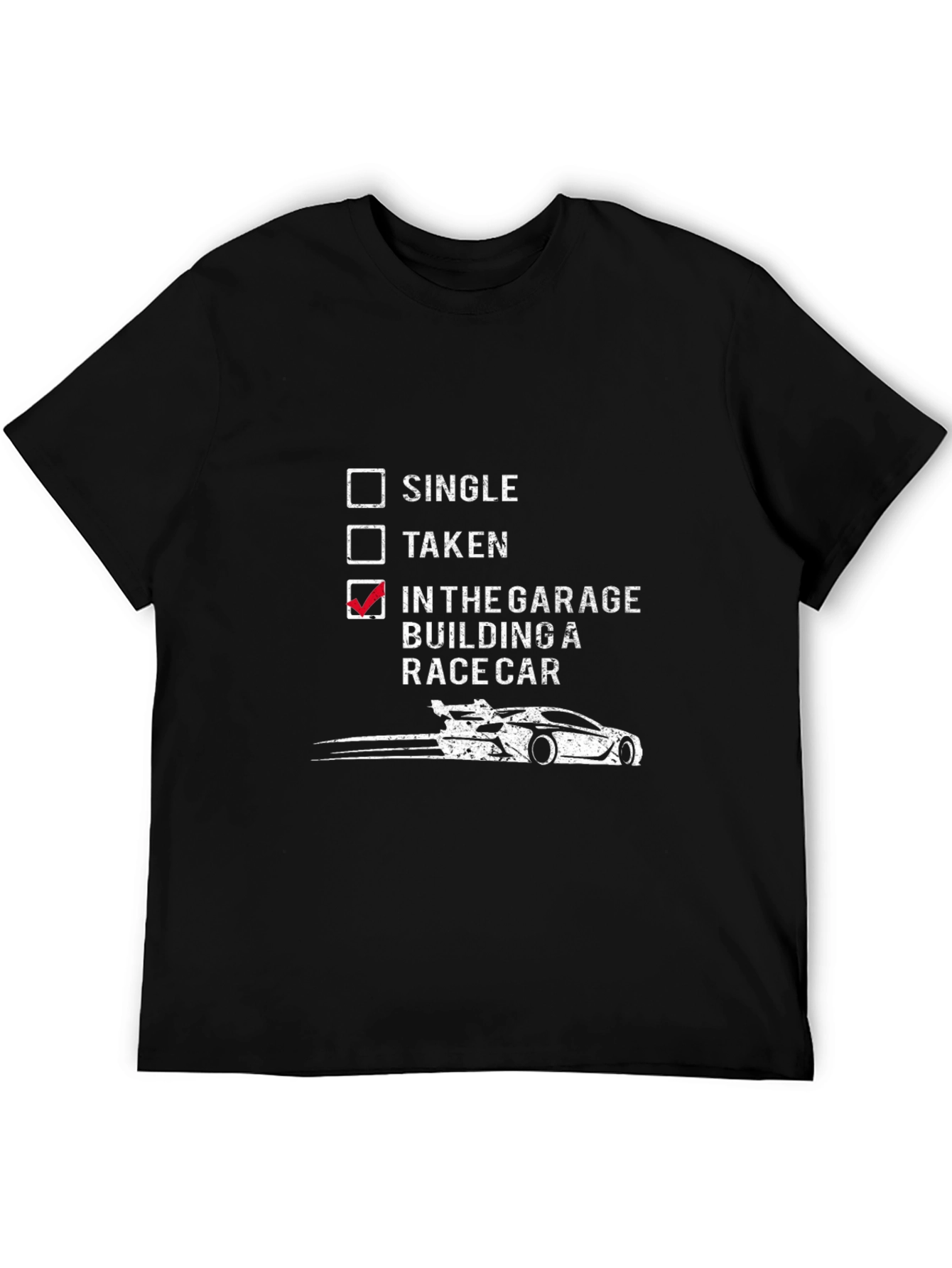 Garage Racer Tee: Single Taken Building a Race Car