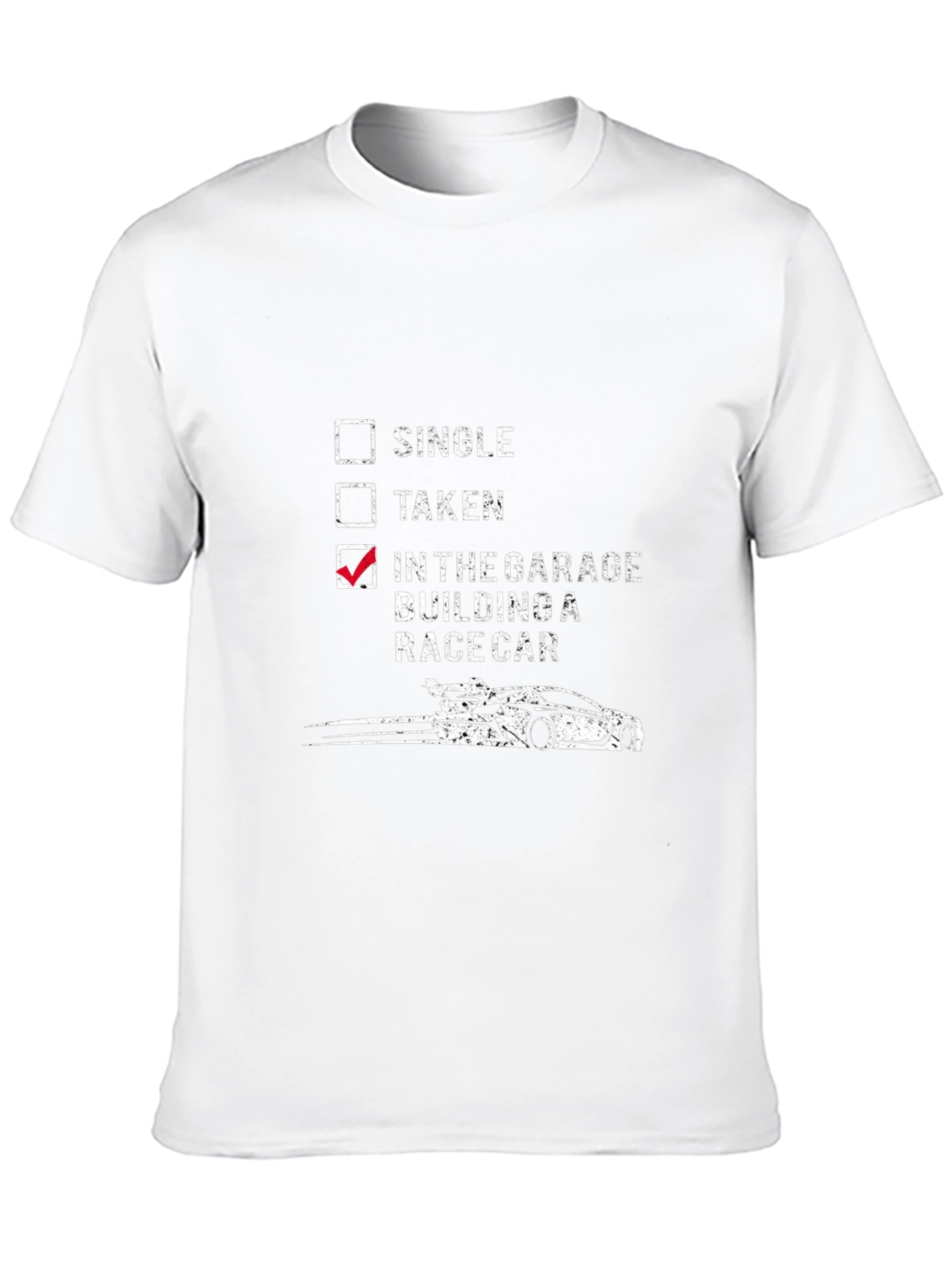 Garage Racer Tee: Single Taken Building a Race Car
