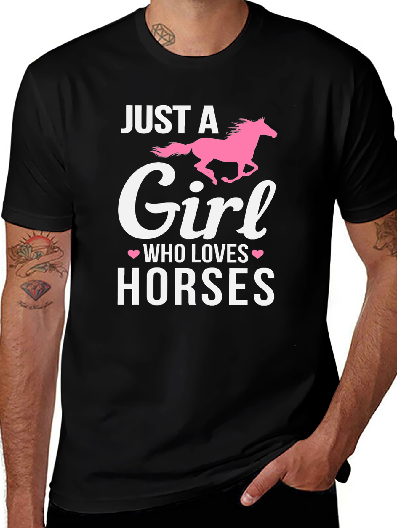 Just A Girl Who Loves Horses Graphic T-Shirt