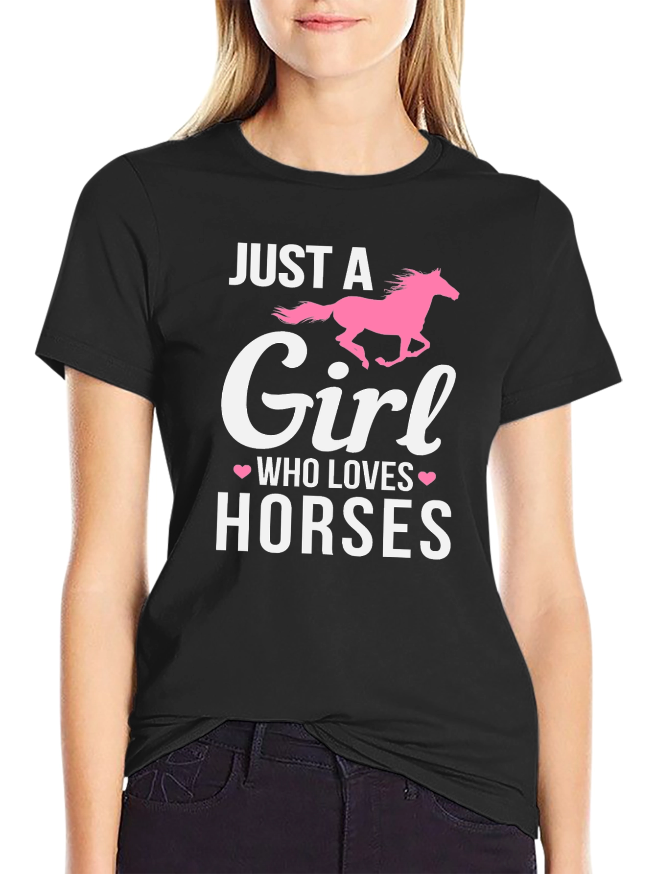 Just A Girl Who Loves Horses Graphic T-Shirt