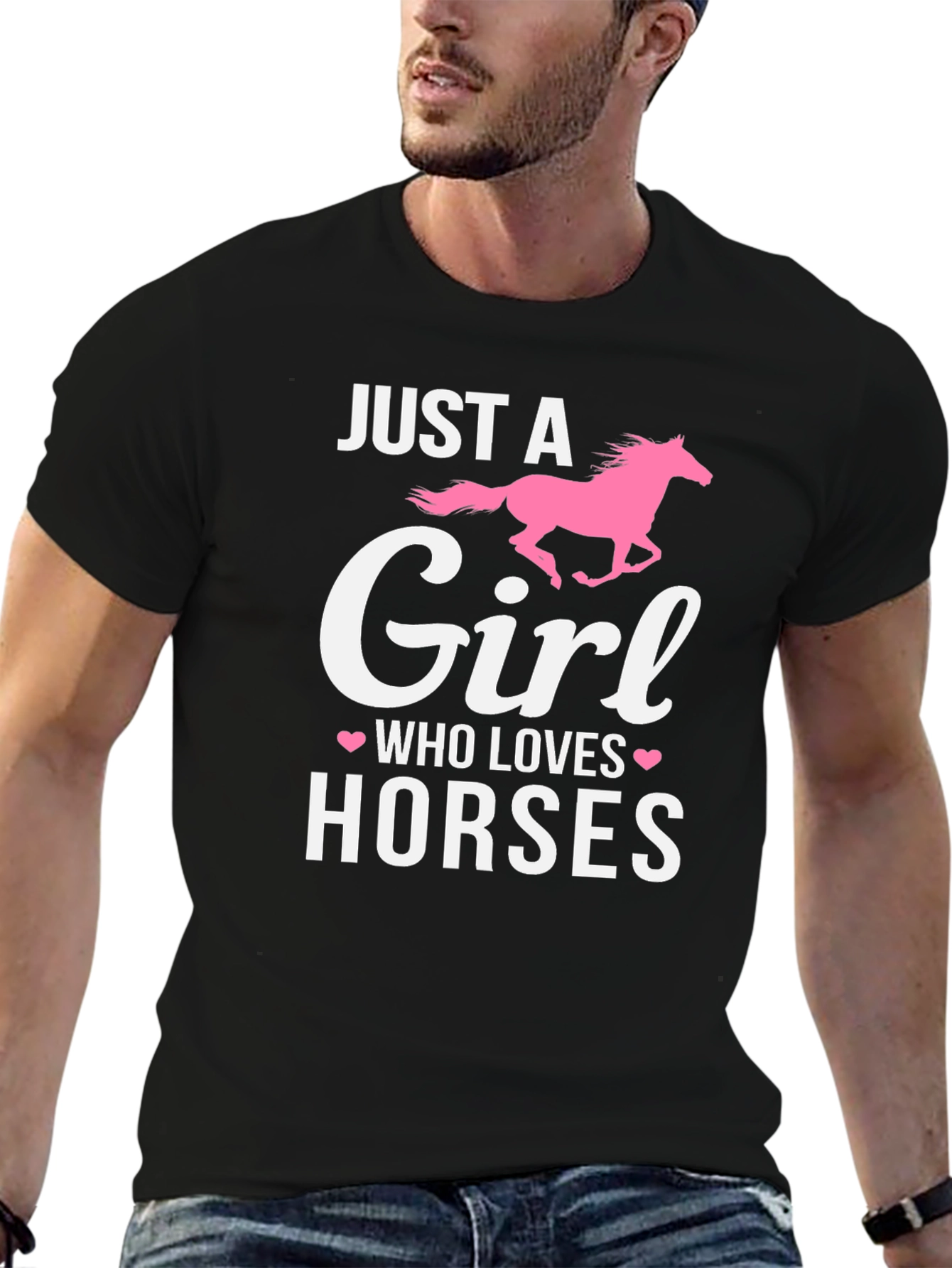 Just A Girl Who Loves Horses Graphic T-Shirt