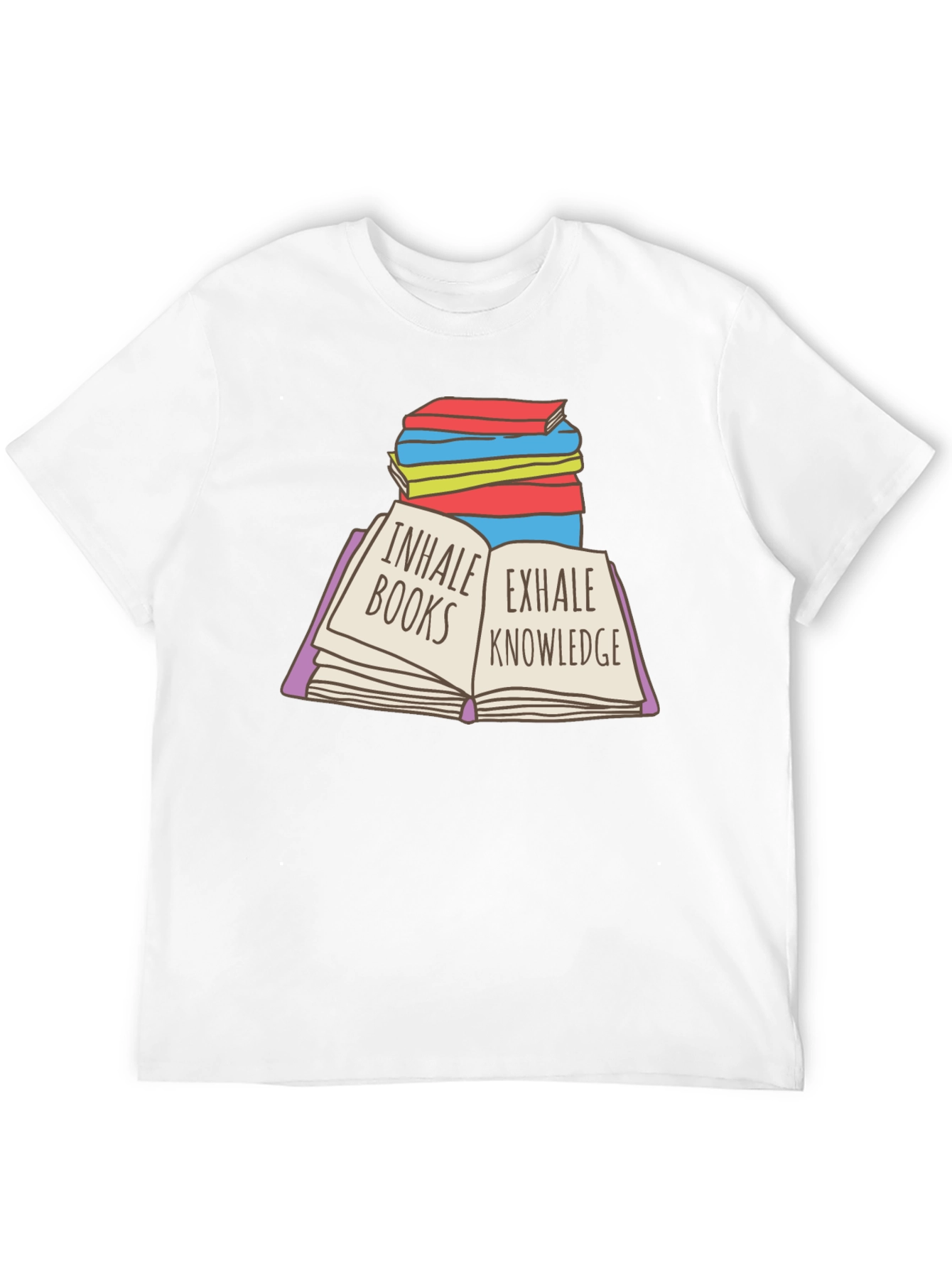 Inhale Books Exhale Knowledge T-Shirt