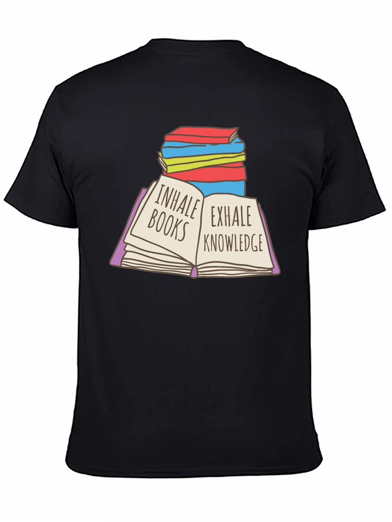 Inhale Books Exhale Knowledge T-Shirt