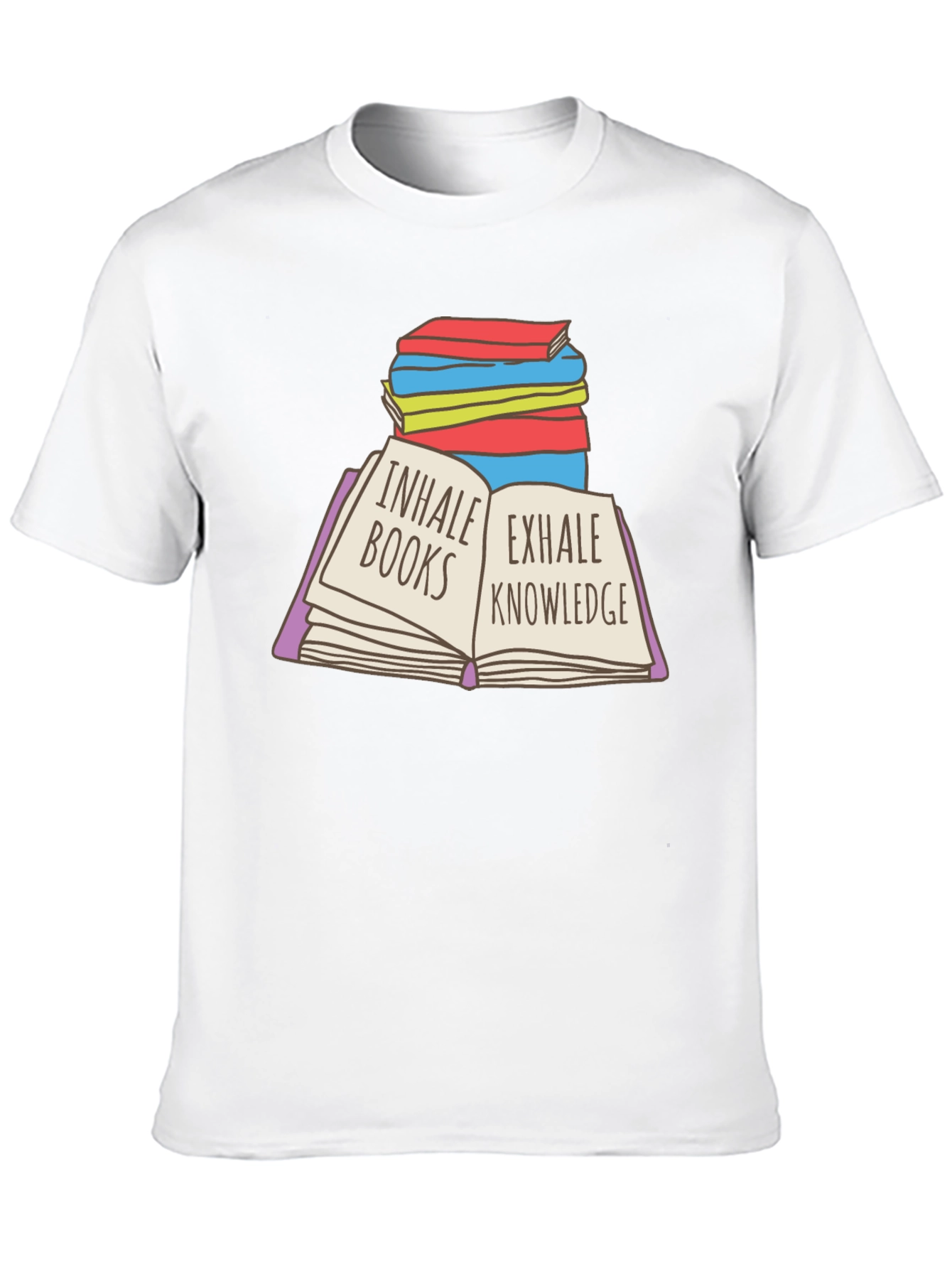 Inhale Books Exhale Knowledge T-Shirt
