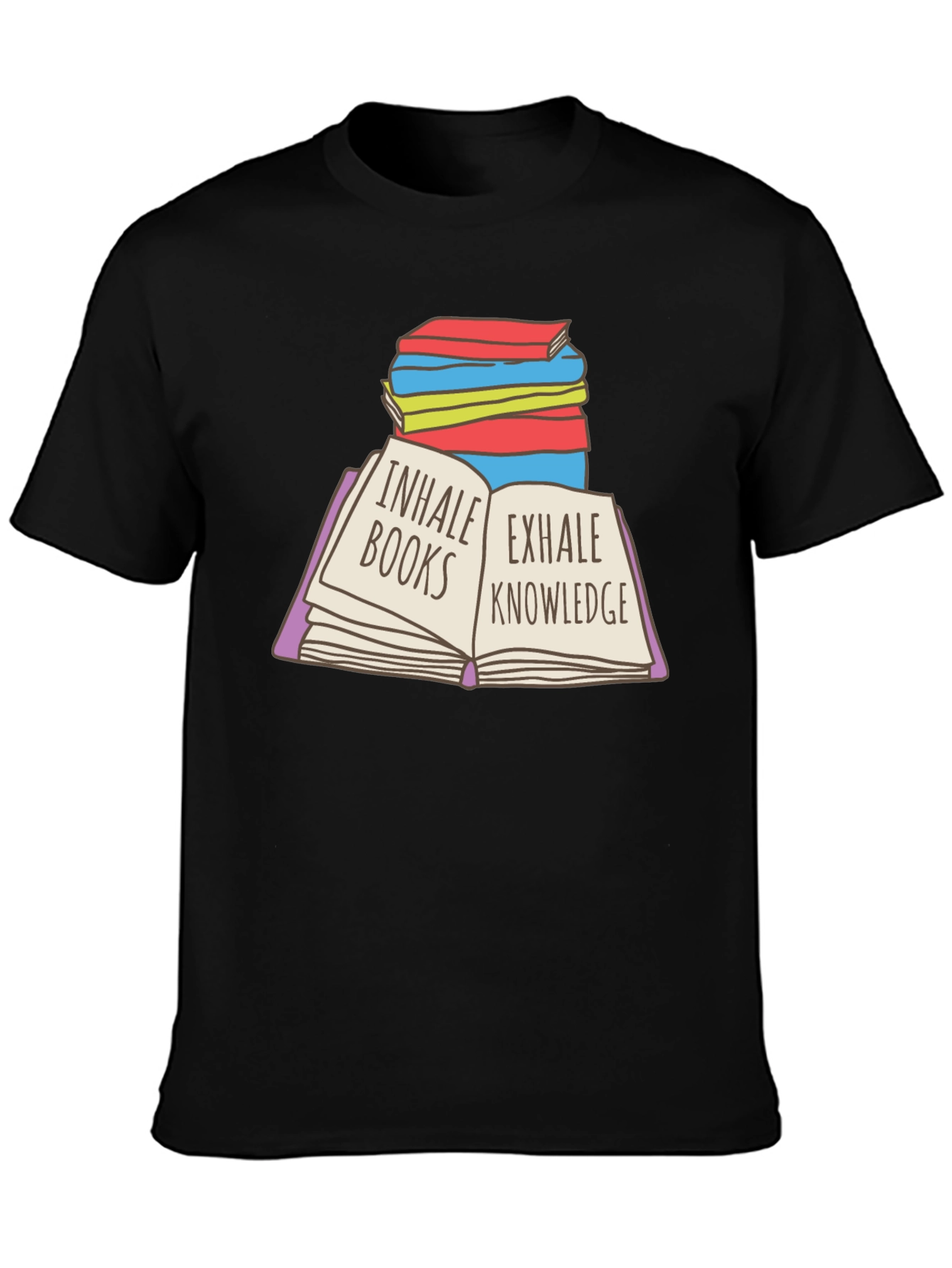 Inhale Books Exhale Knowledge T-Shirt