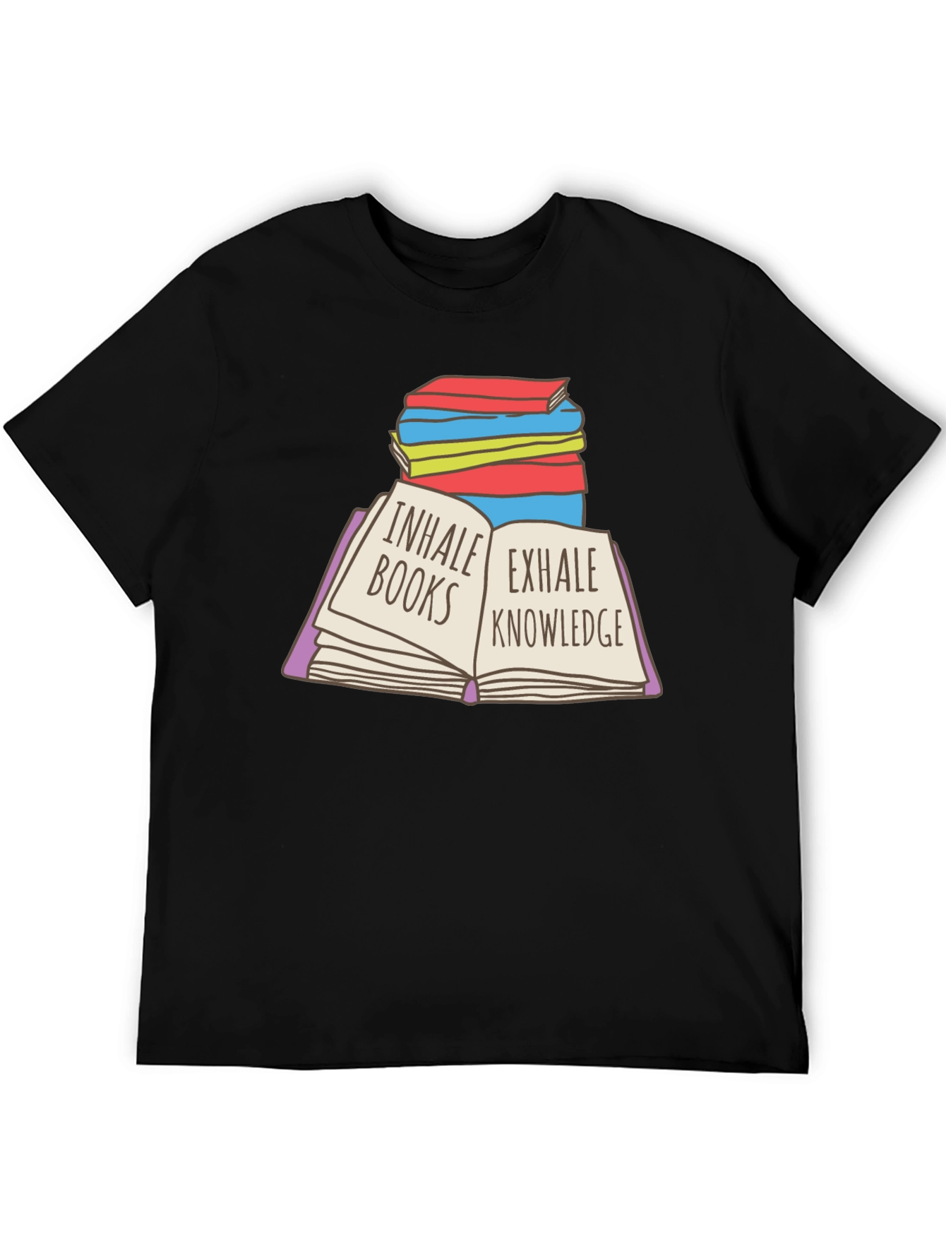 Inhale Books Exhale Knowledge T-Shirt