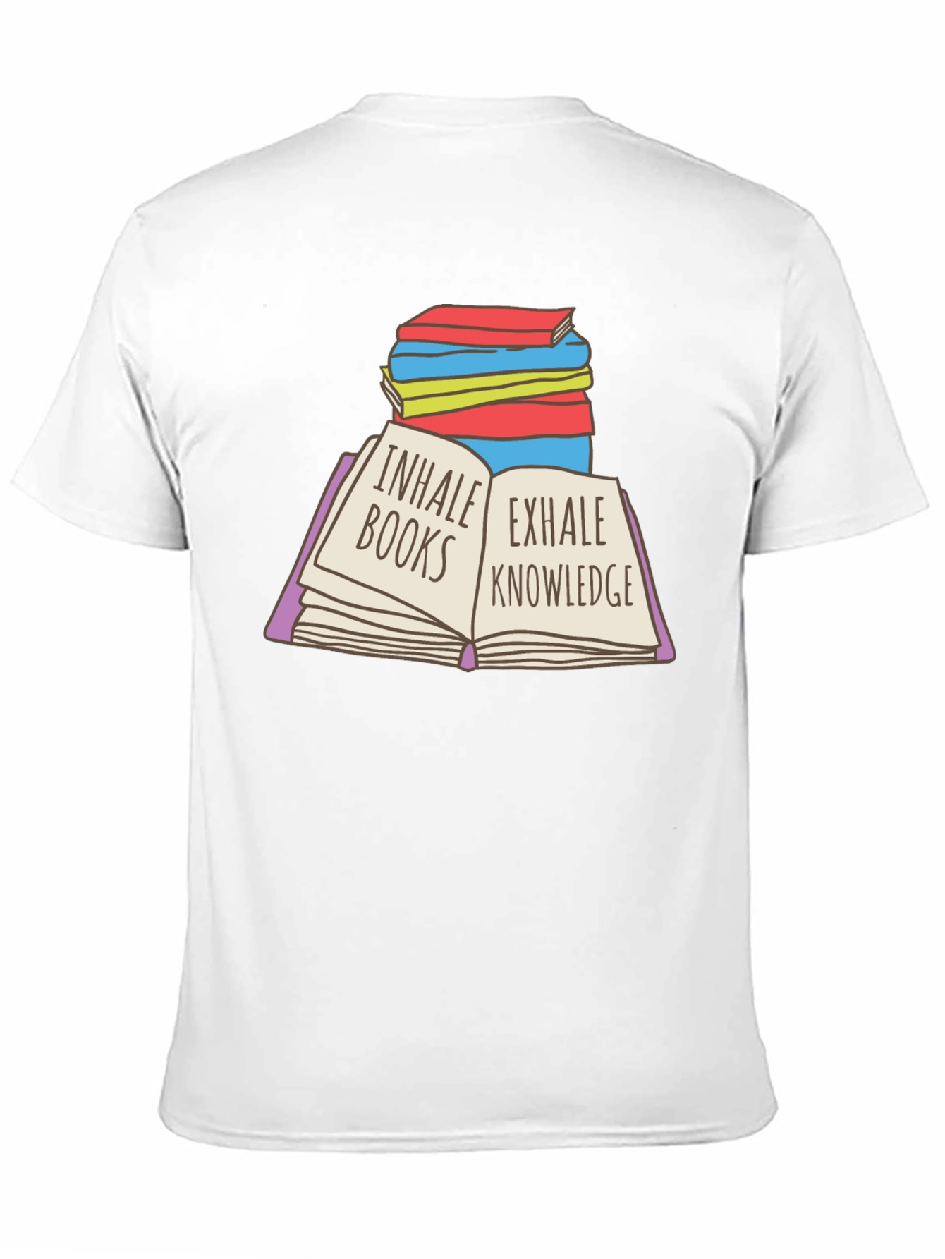 Inhale Books Exhale Knowledge T-Shirt