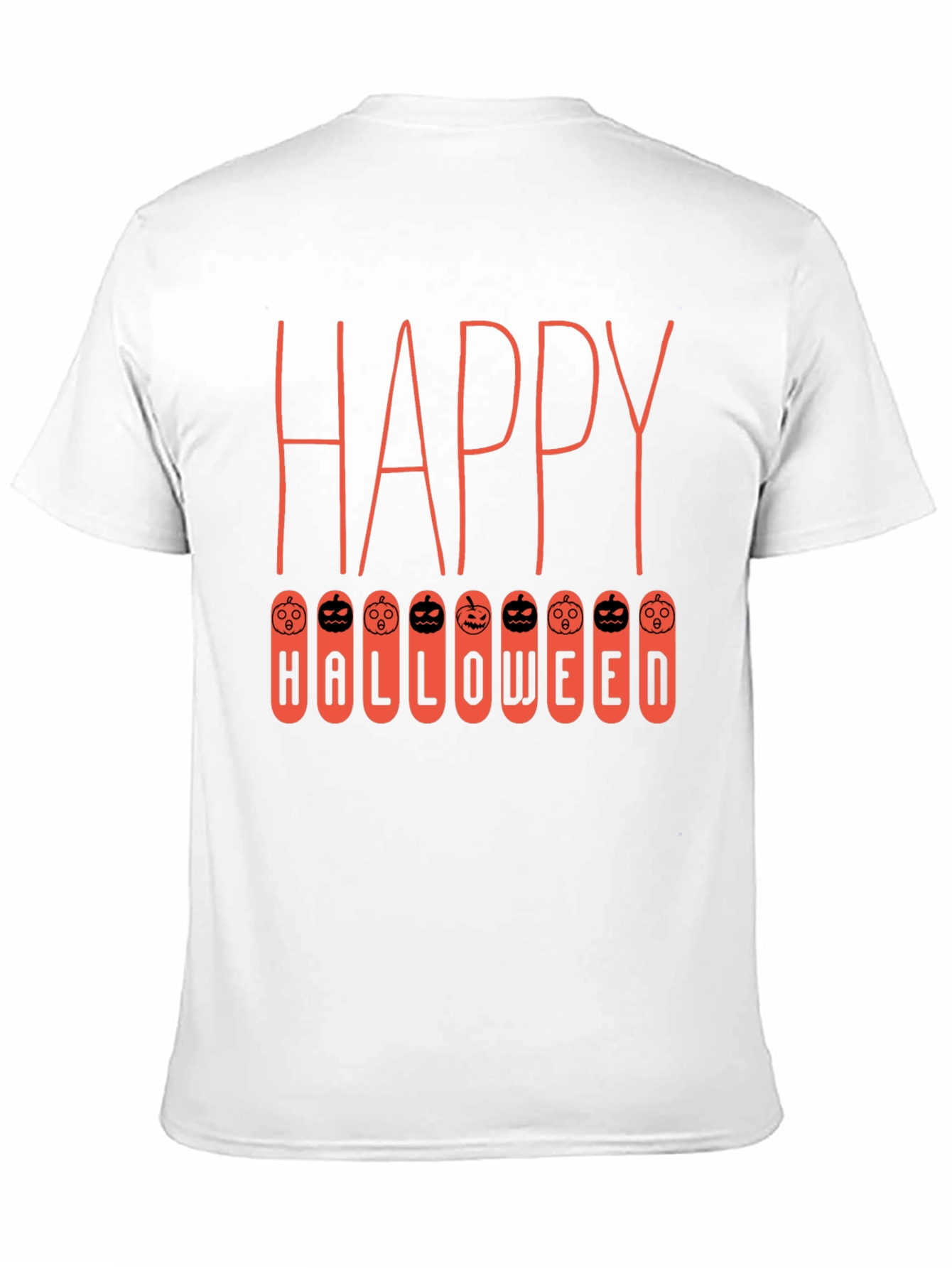 Happy Halloween Graphic Tee - Pumpkin Design