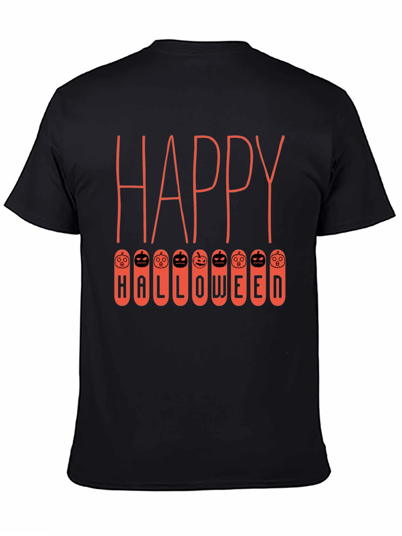 Happy Halloween Graphic Tee - Pumpkin Design