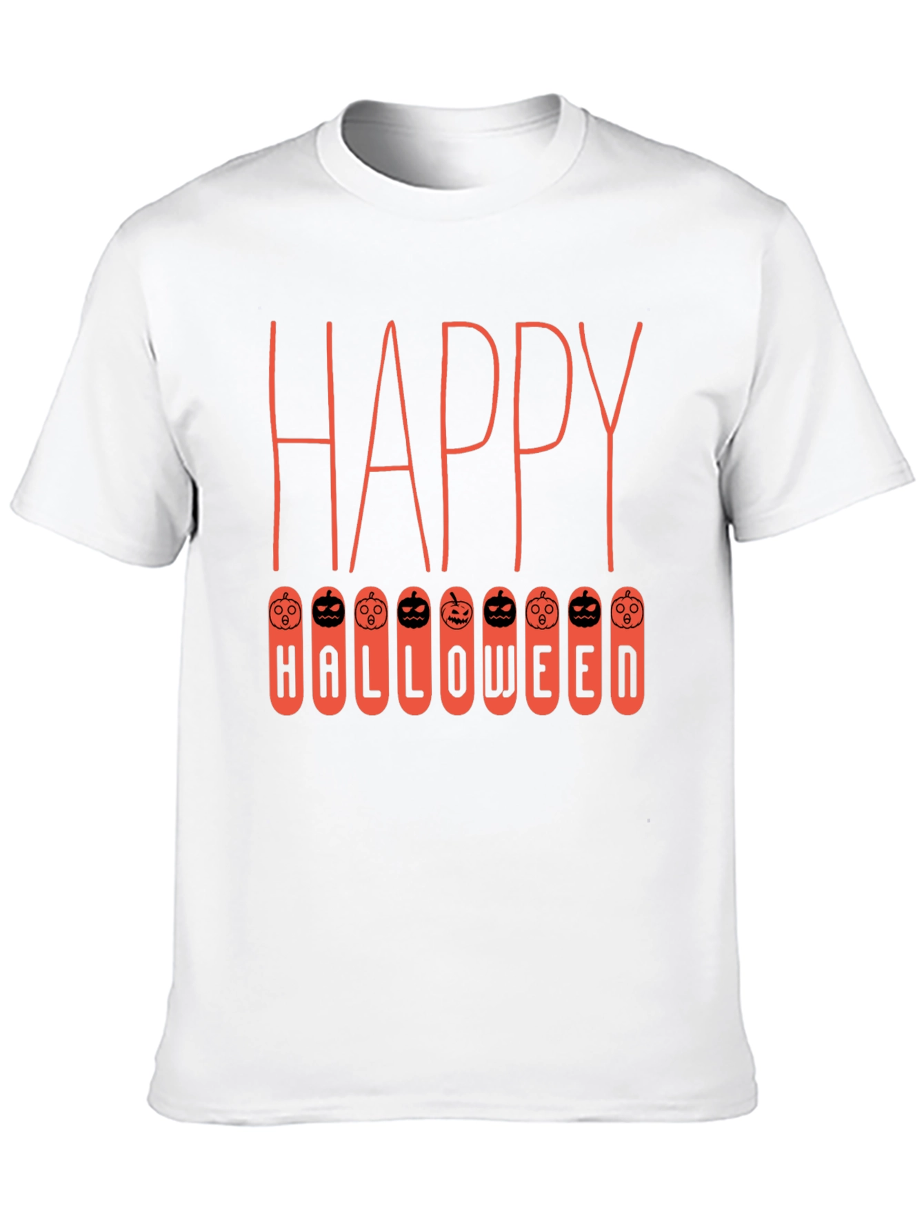 Happy Halloween Graphic Tee - Pumpkin Design