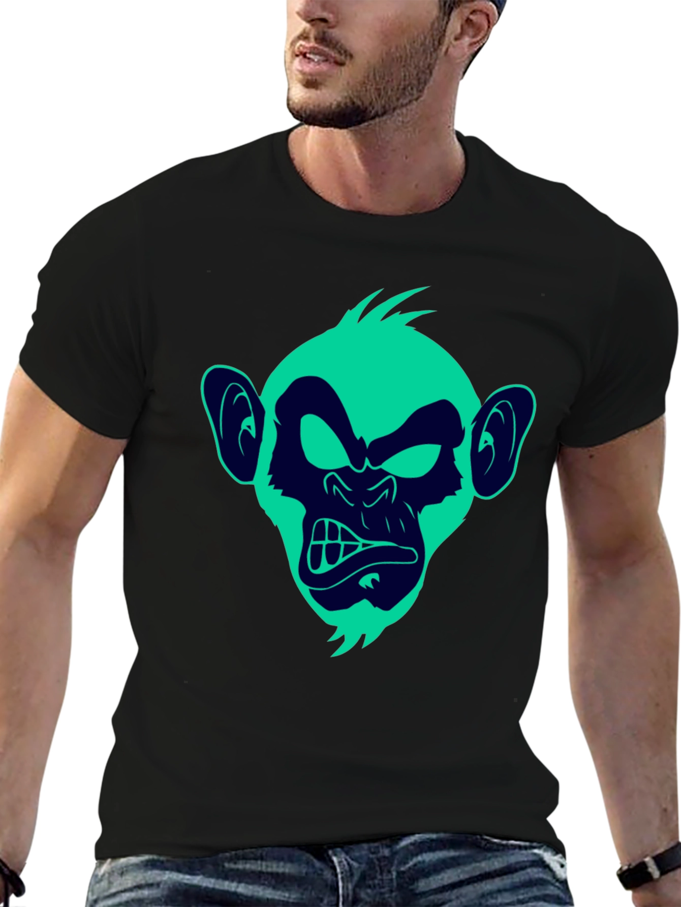 Monkey Graphic T-Shirt - Funky Ape Design