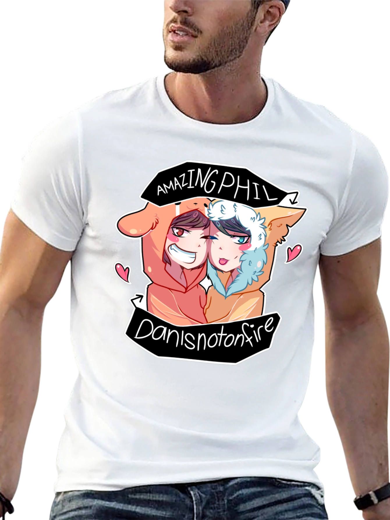 AmazingPhil DanIsNotOnFire Black T-Shirt