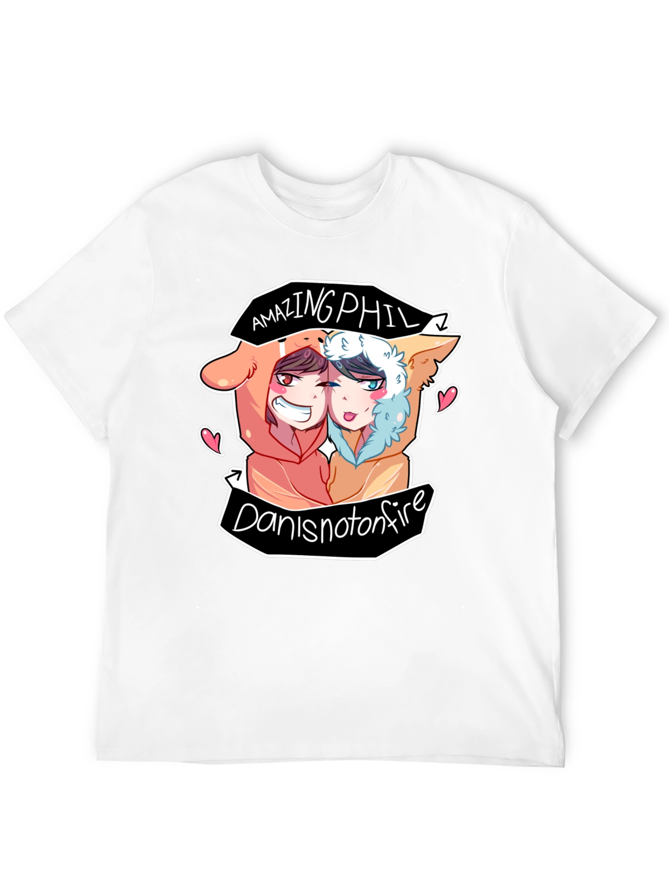 AmazingPhil DanIsNotOnFire Black T-Shirt