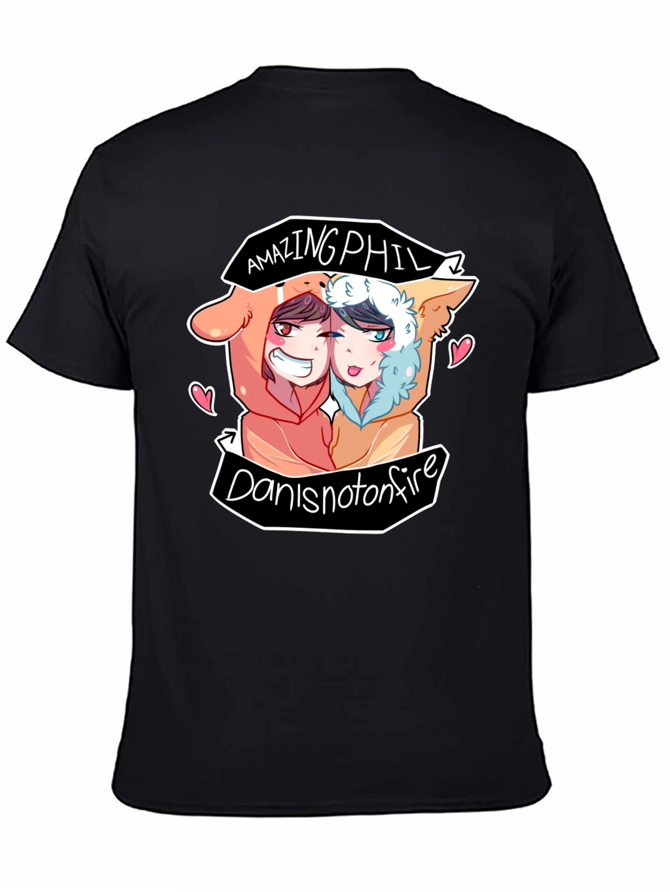 AmazingPhil DanIsNotOnFire Black T-Shirt