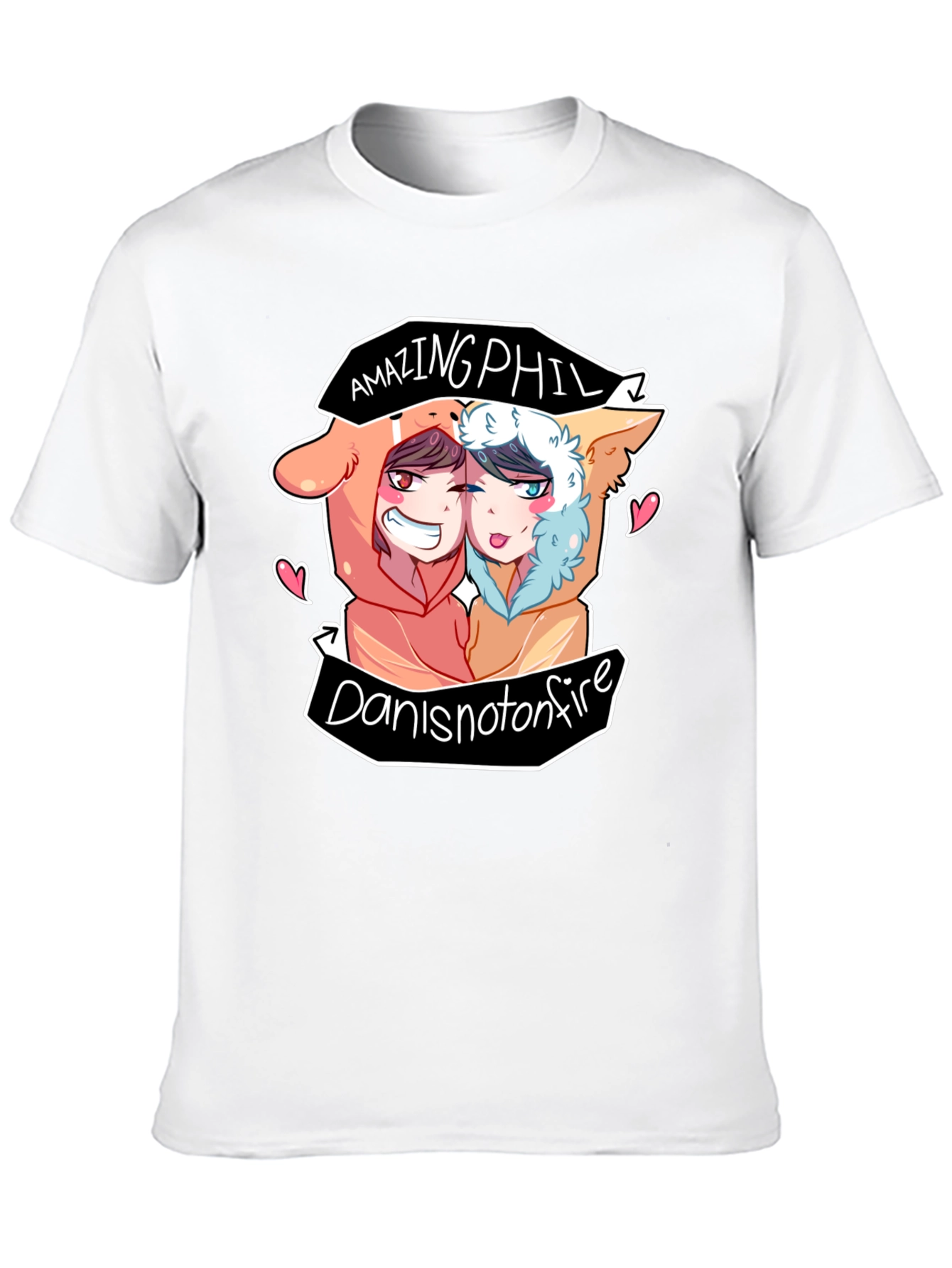 AmazingPhil DanIsNotOnFire Black T-Shirt