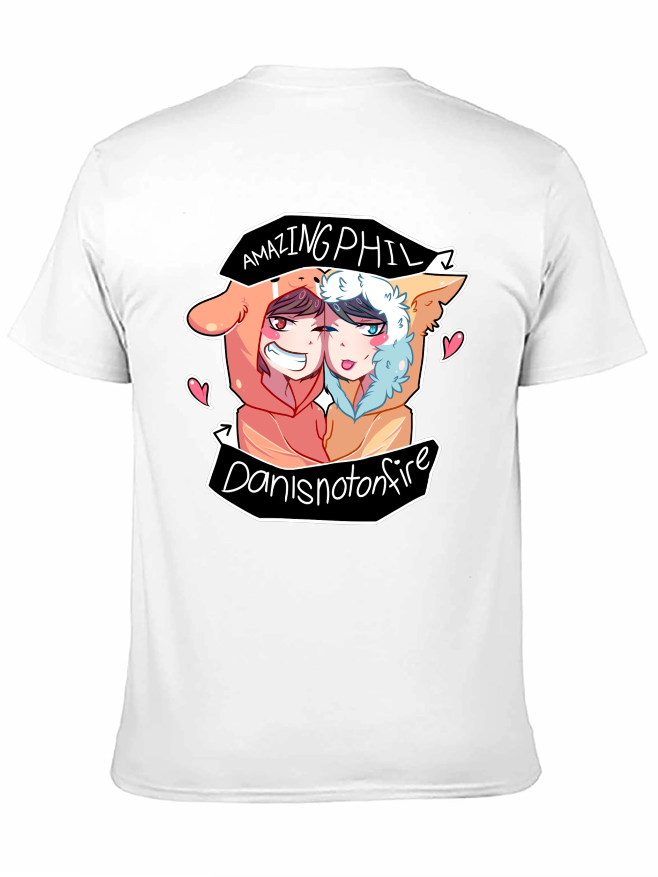 AmazingPhil DanIsNotOnFire Black T-Shirt