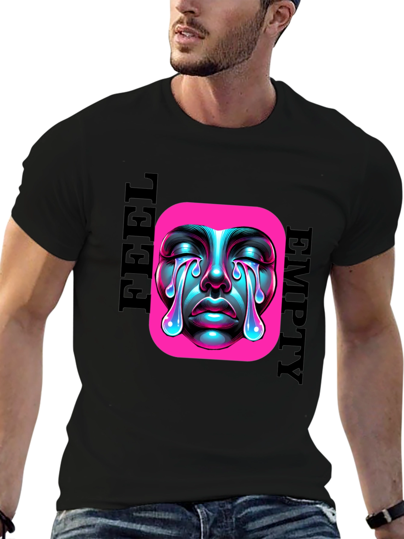 Emotional Drip Graphic Tee - Feel Empty