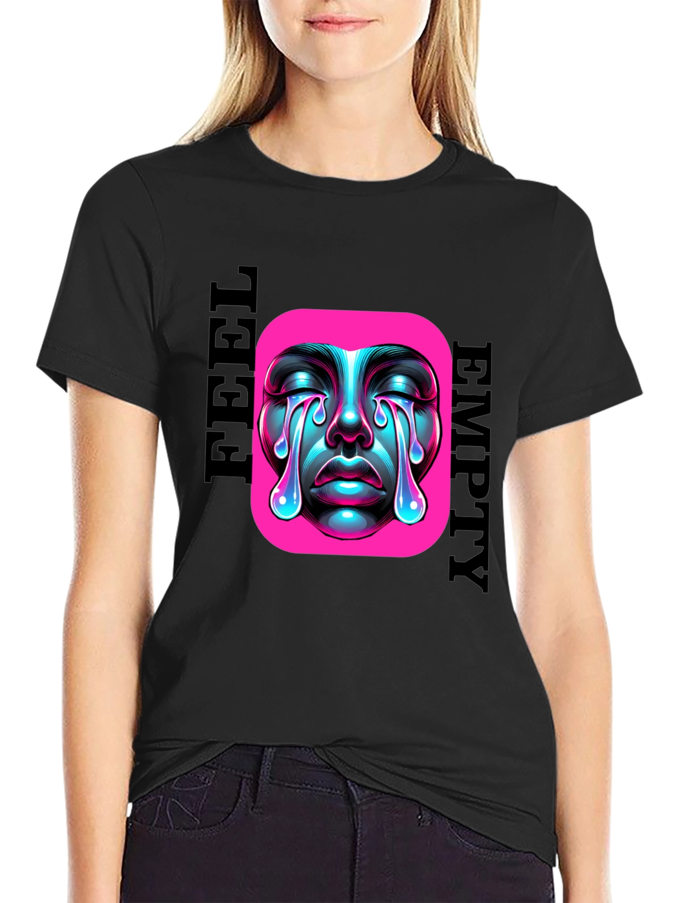 Emotional Drip Graphic Tee - Feel Empty