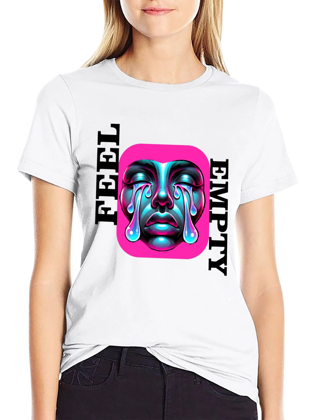 Emotional Drip Graphic Tee - Feel Empty