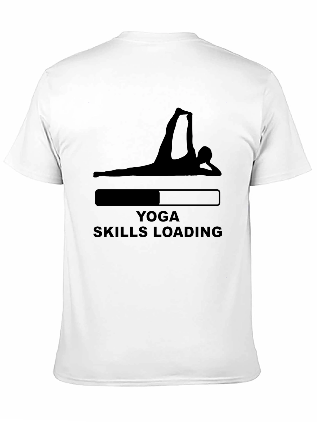 Yoga Skills Loading T-Shirt - Black Graphic Tee