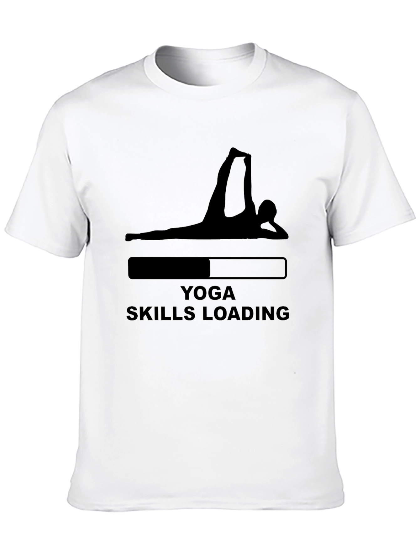 Yoga Skills Loading T-Shirt - Black Graphic Tee