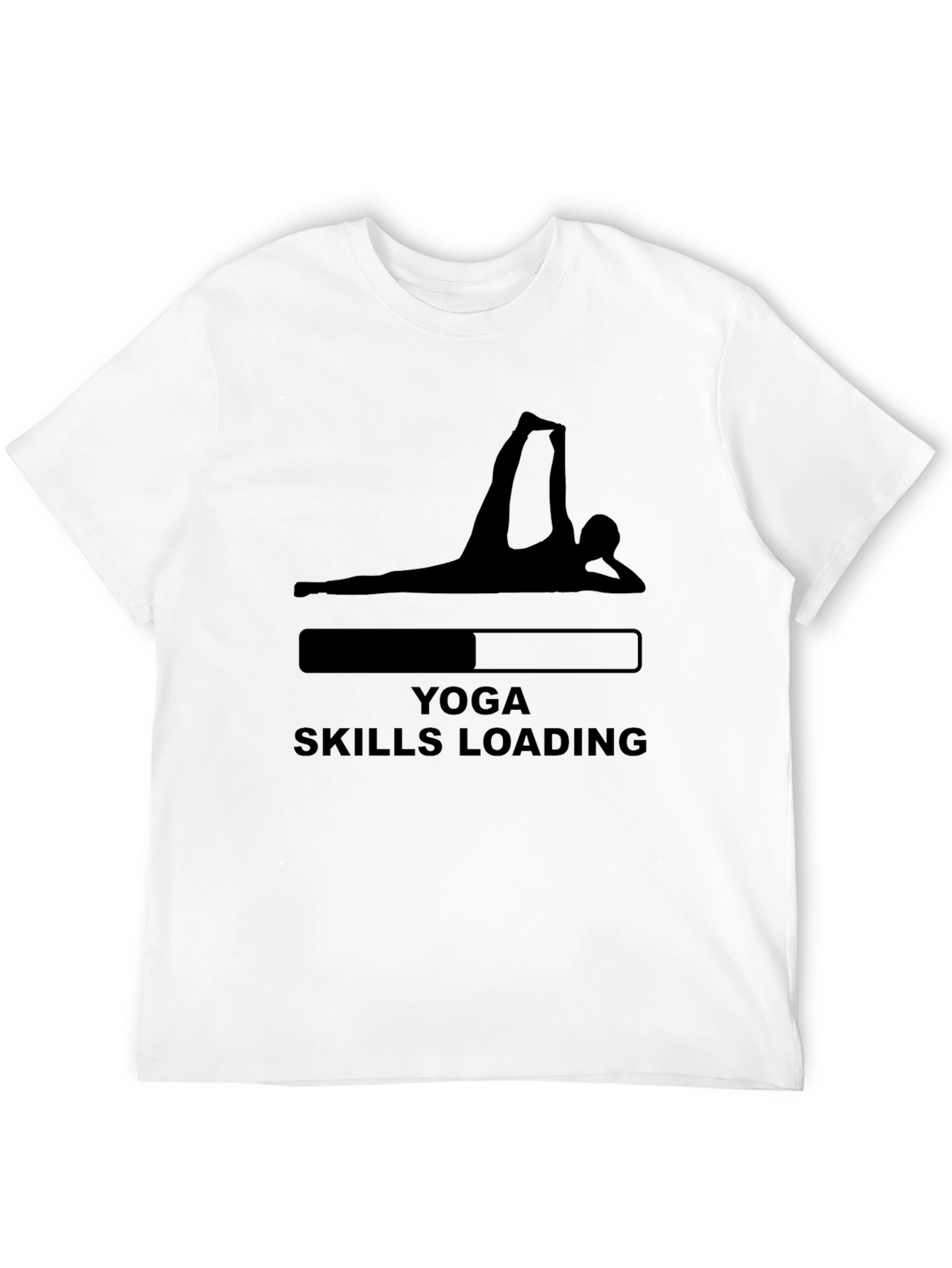 Yoga Skills Loading T-Shirt - Black Graphic Tee