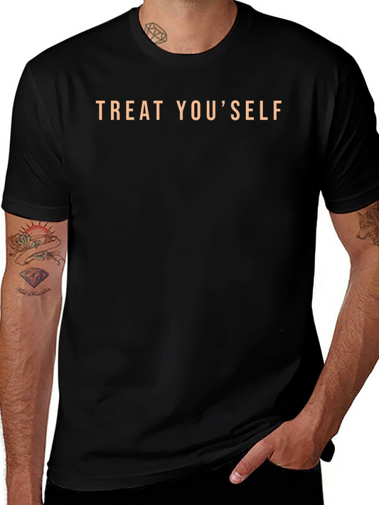 Treat Youself T-Shirt - Black