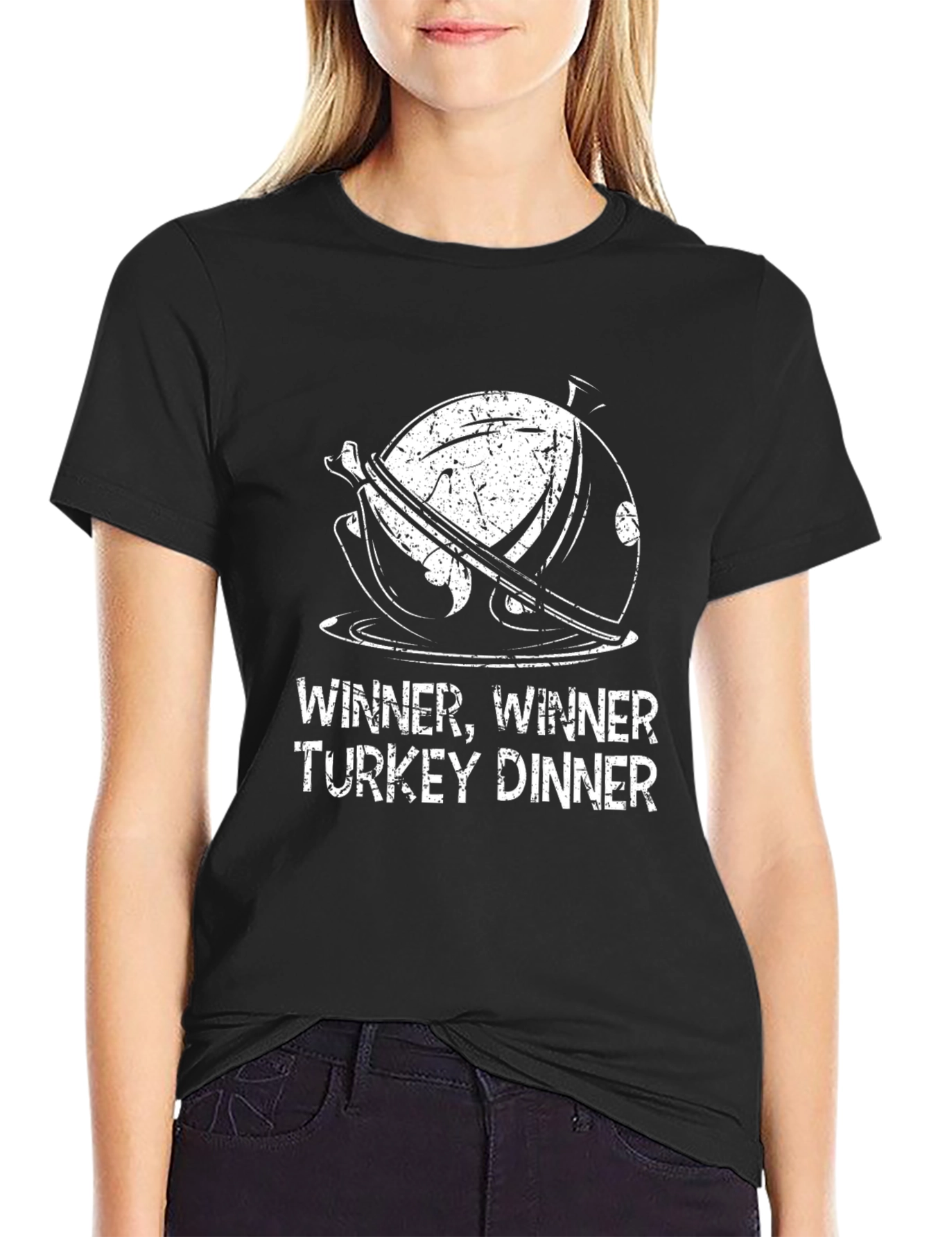 Winner Winner Turkey Dinner Black T-Shirt