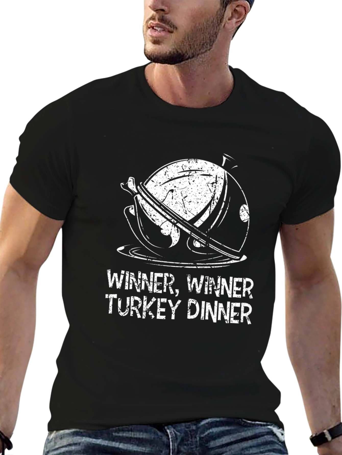 Winner Winner Turkey Dinner Black T-Shirt
