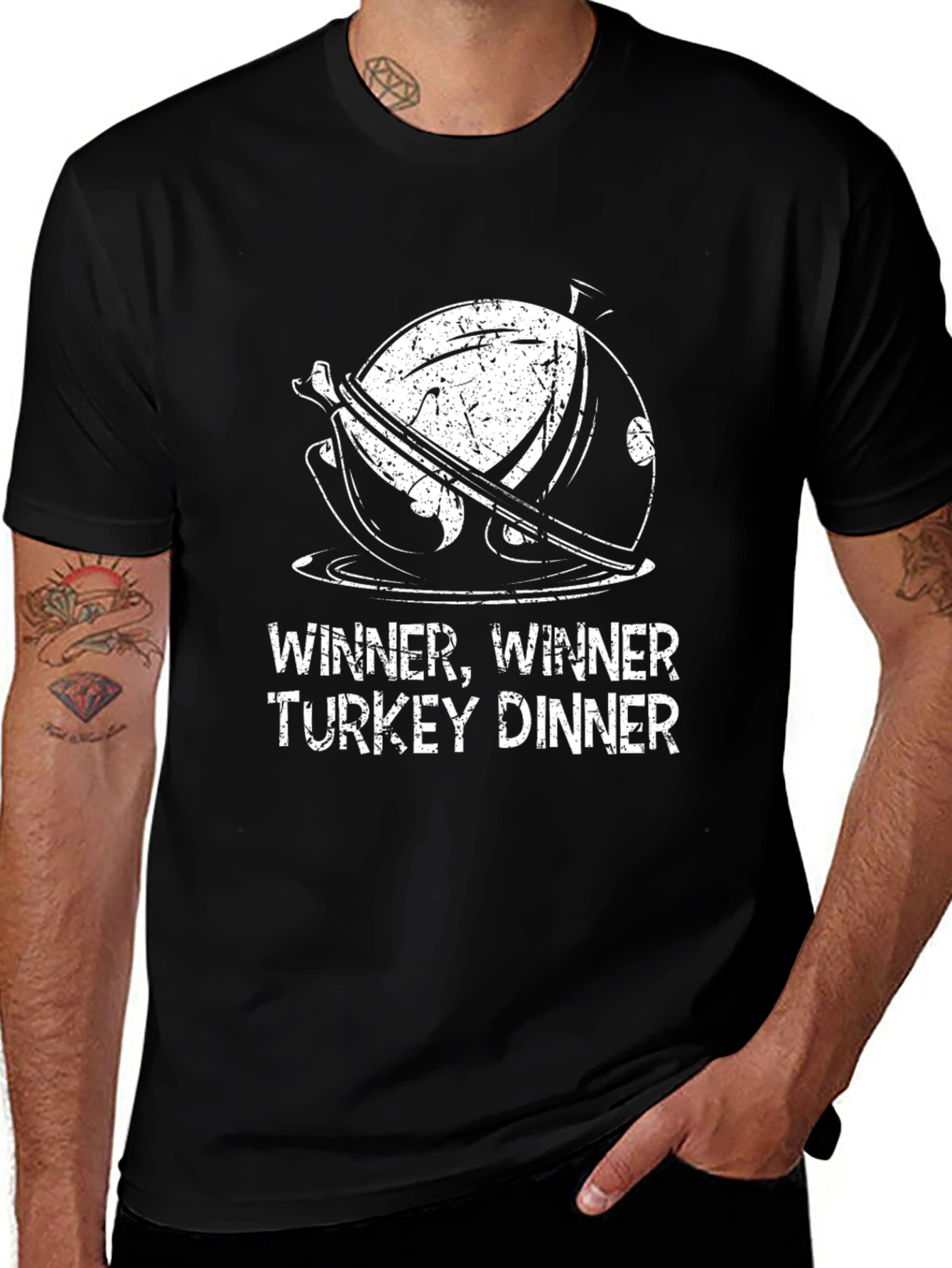 Winner Winner Turkey Dinner Black T-Shirt
