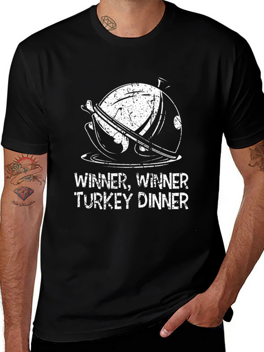Winner Winner Turkey Dinner Black T-Shirt