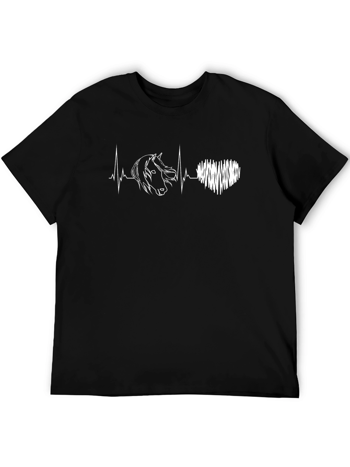 Horse Heartbeat T-Shirt - Equestrian Love