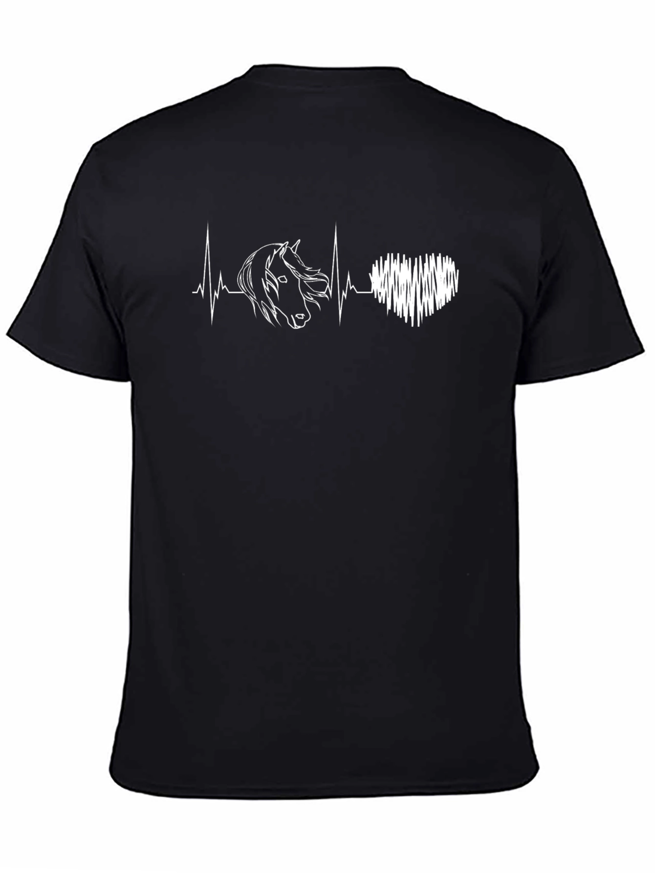Horse Heartbeat T-Shirt - Equestrian Love