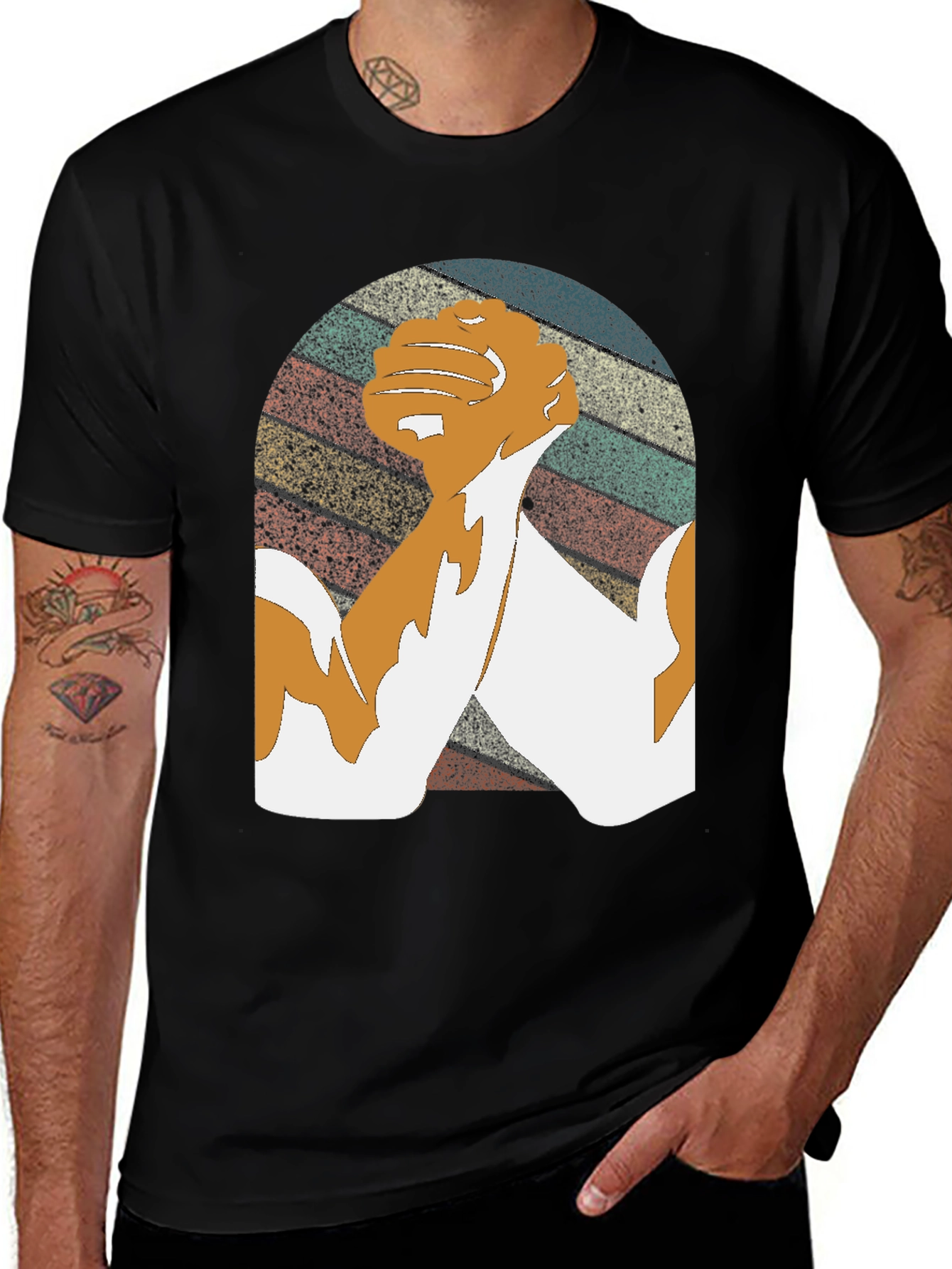 Retro Arm Wrestling T-Shirt