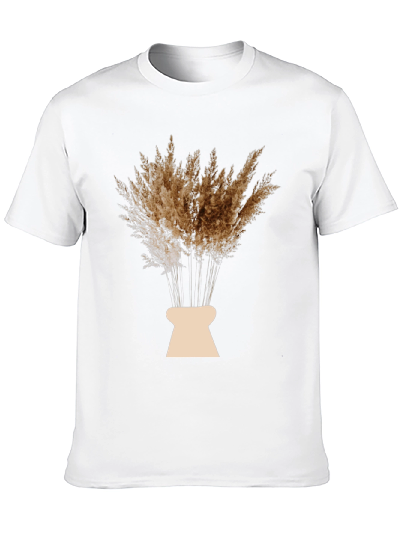 Pampas Grass Graphic Black T-Shirt