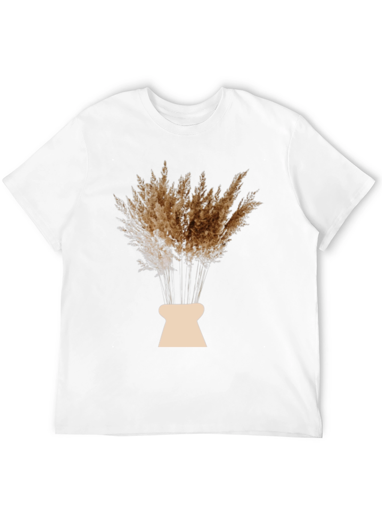 Pampas Grass Graphic Black T-Shirt