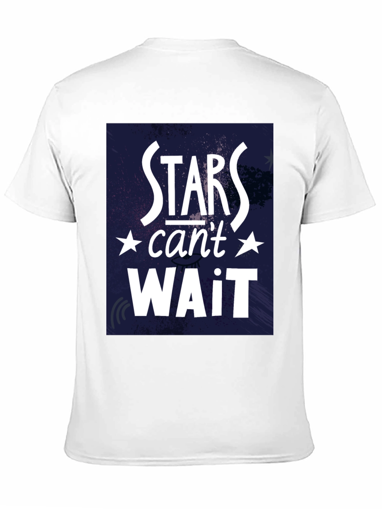 Stars Cant Wait Black Graphic Tee