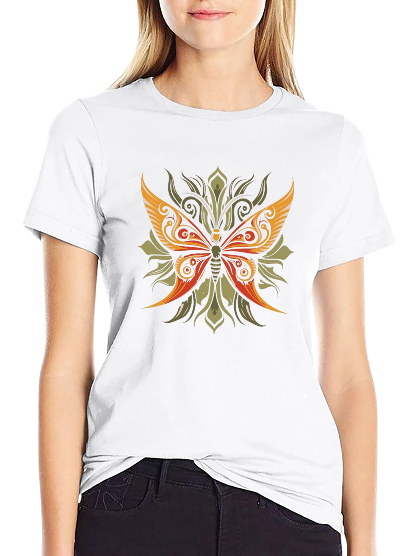 Butterfly Graphic Tee - Black