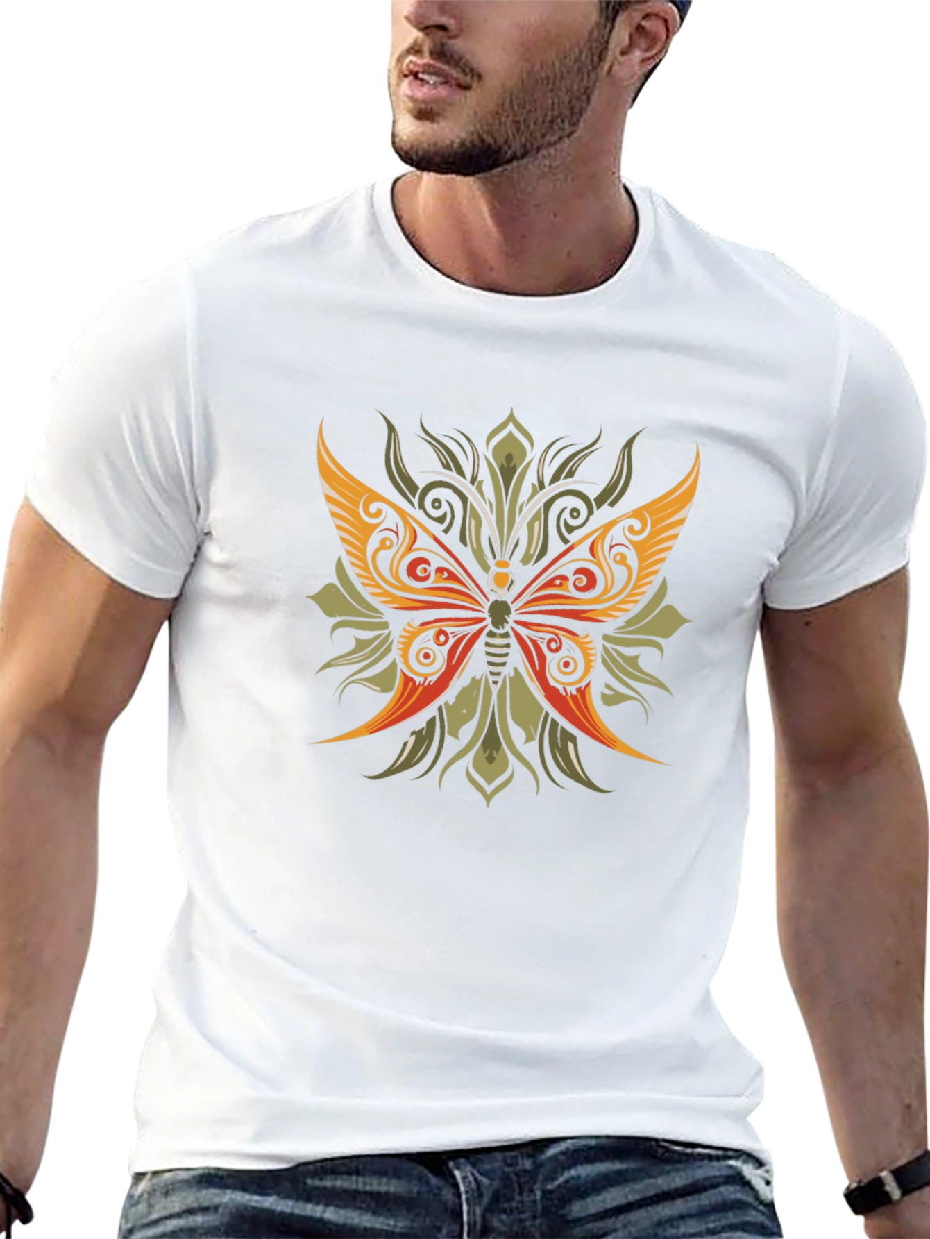 Butterfly Graphic Tee - Black