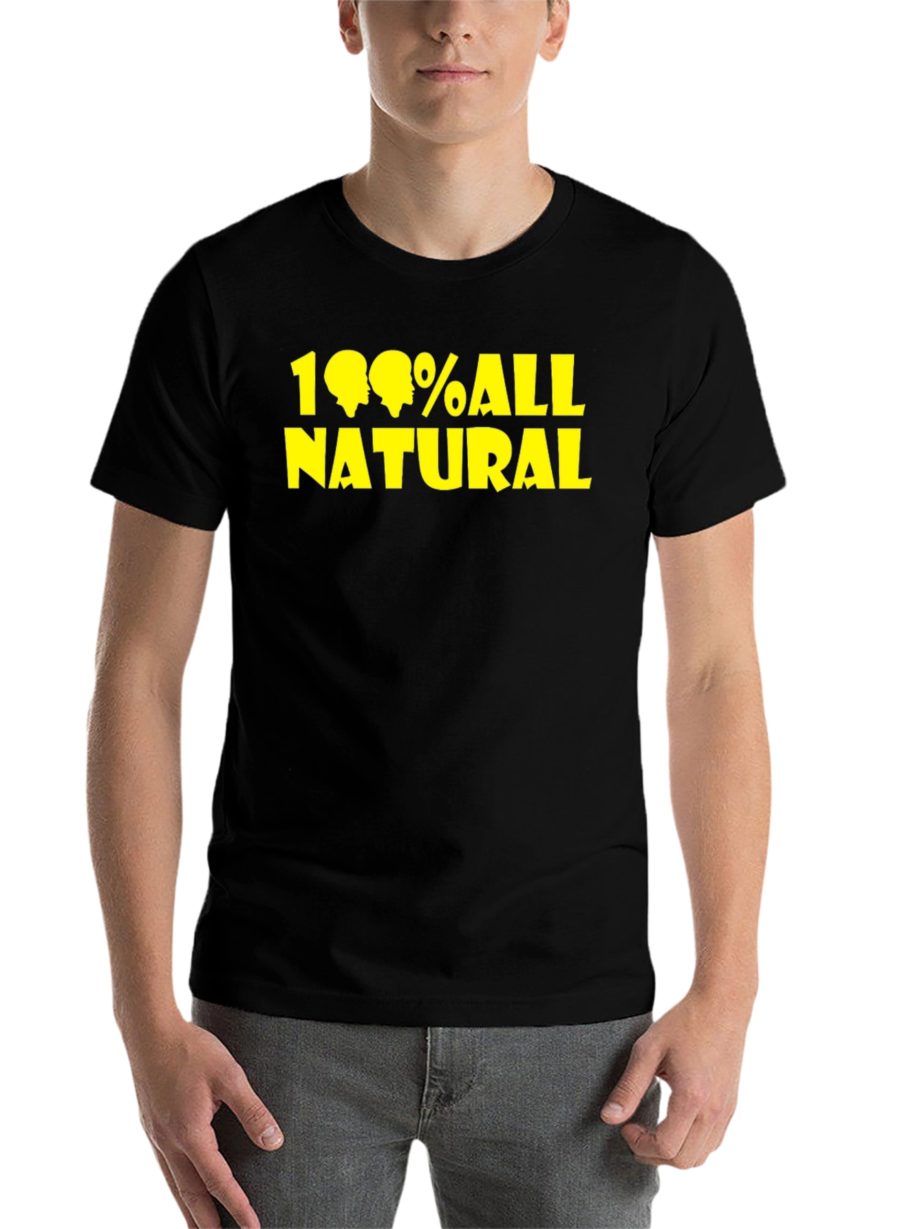 100% All Natural Graphic Tee - Black