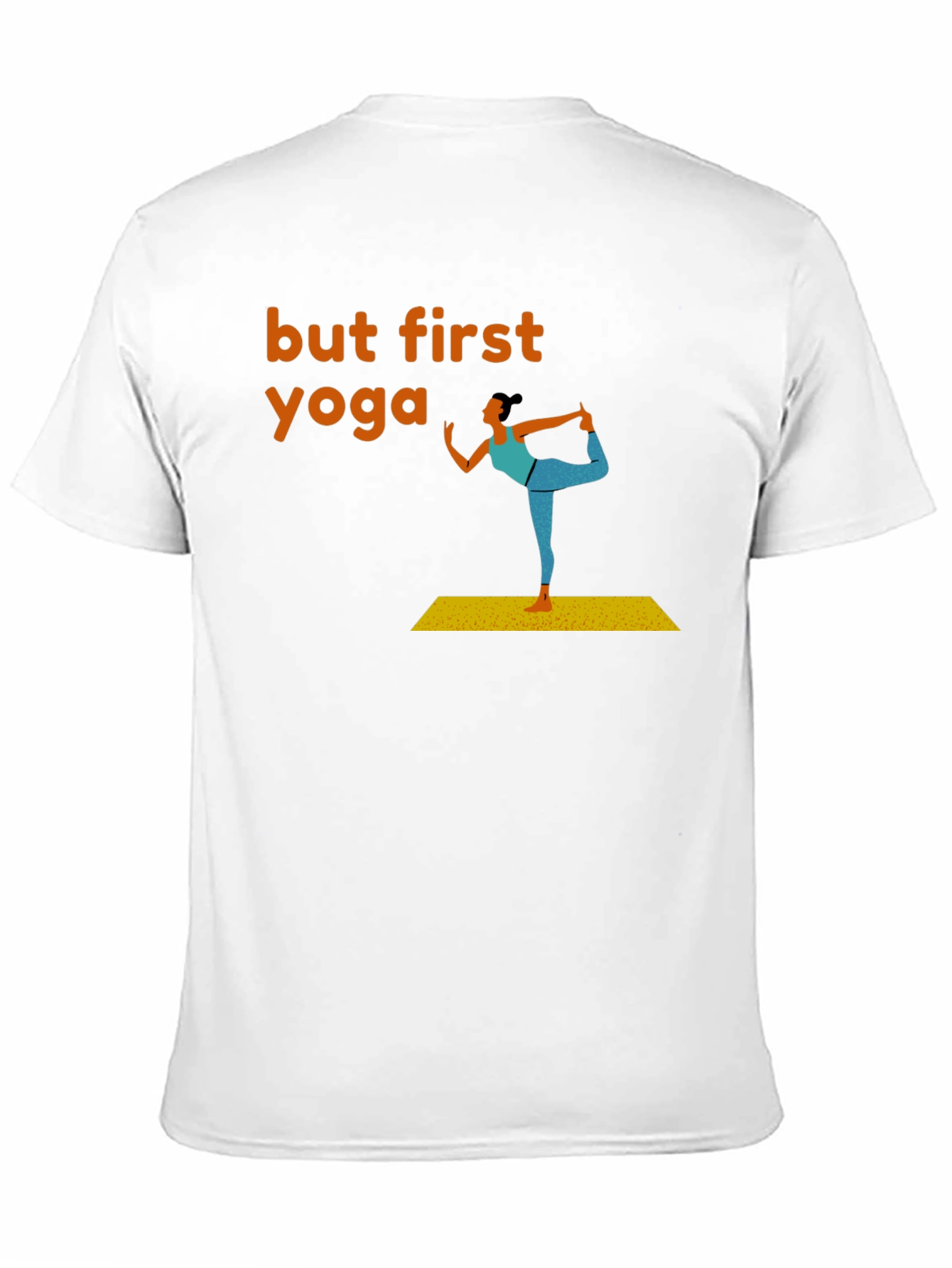 But First Yoga Graphic Tee - Mens Black T-Shirt
