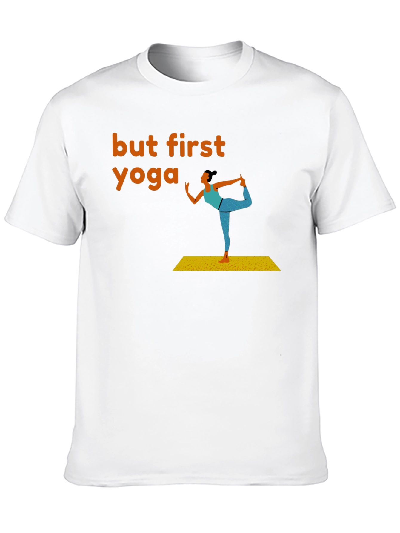 But First Yoga Graphic Tee - Mens Black T-Shirt