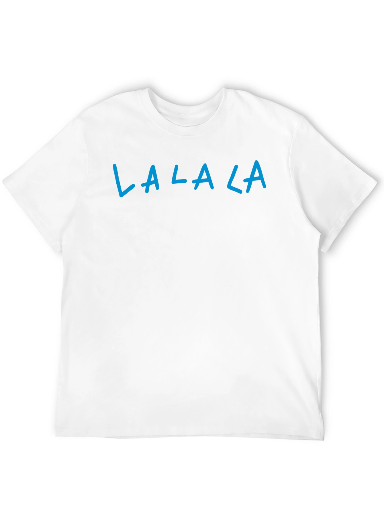 La La La Graphic Tee - Black Casual T-Shirt
