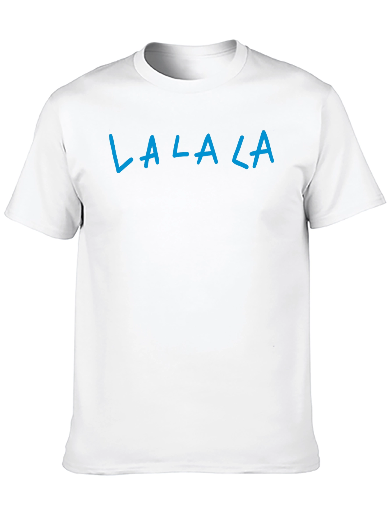 La La La Graphic Tee - Black Casual T-Shirt
